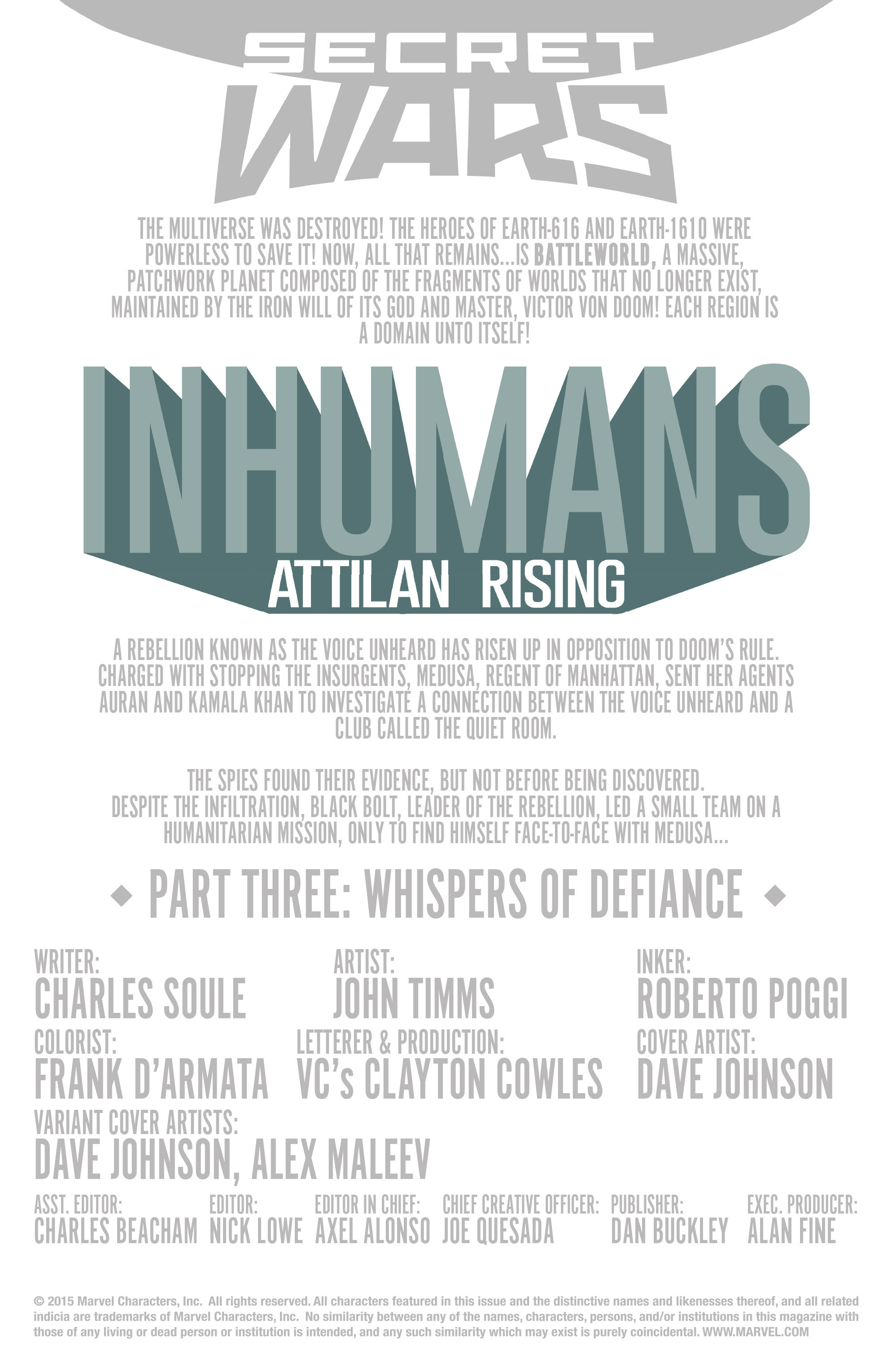 Read online Inhumans: Attilan Rising comic -  Issue #3 - 2