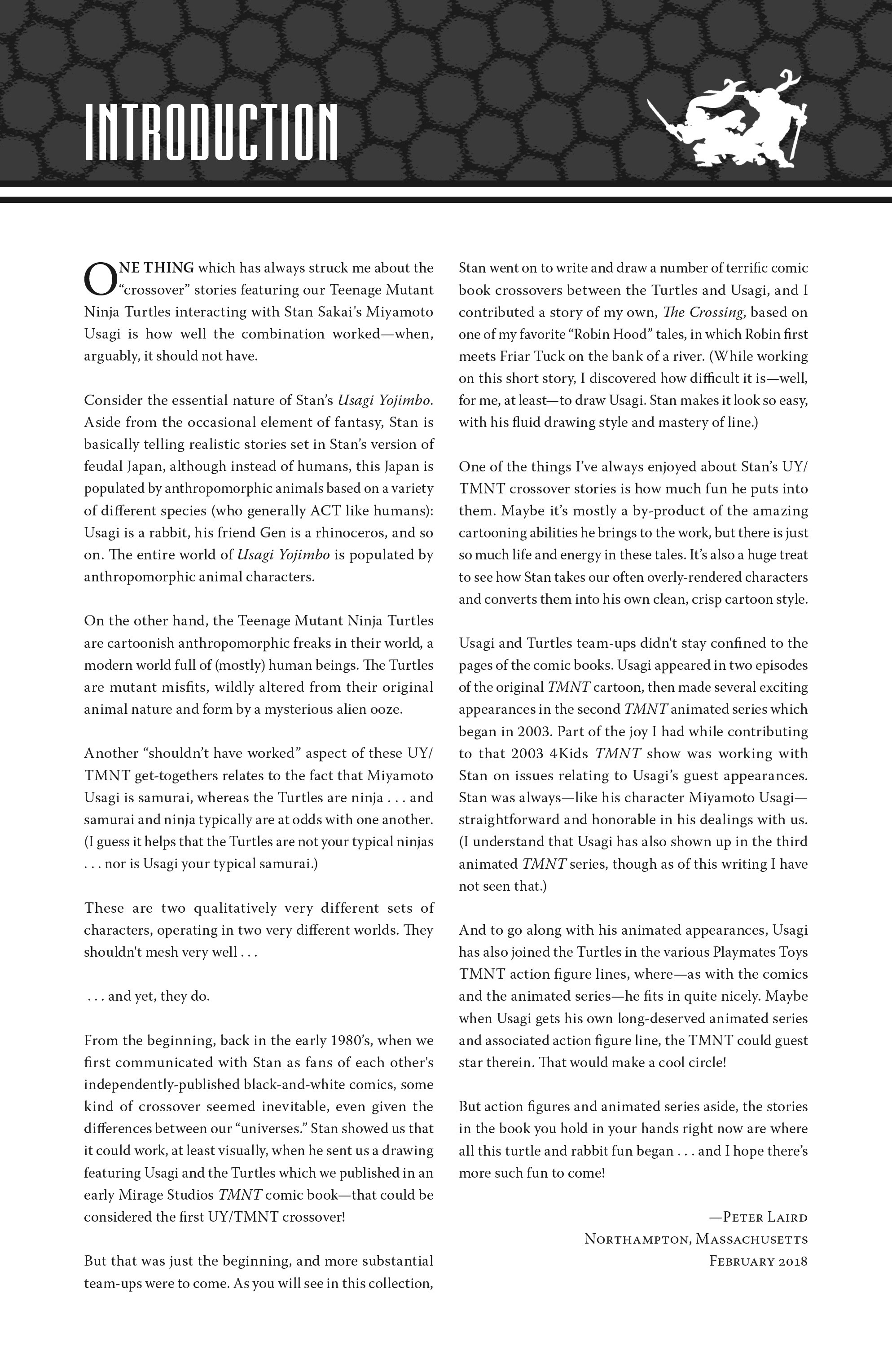 Read online Usagi Yojimbo/Teenage Mutant Ninja Turtles: The Complete Collection comic -  Issue # TPB (Part 1) - 7