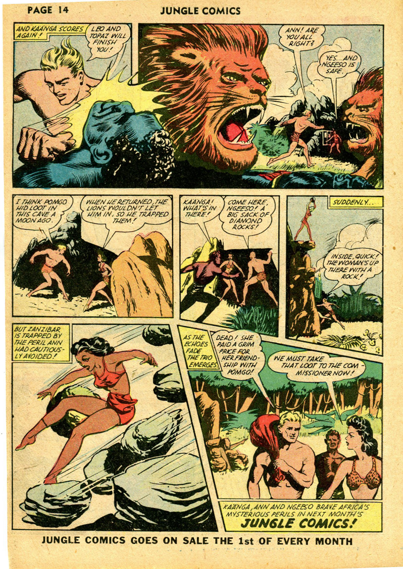 Read online Jungle Comics comic -  Issue #39 - 16