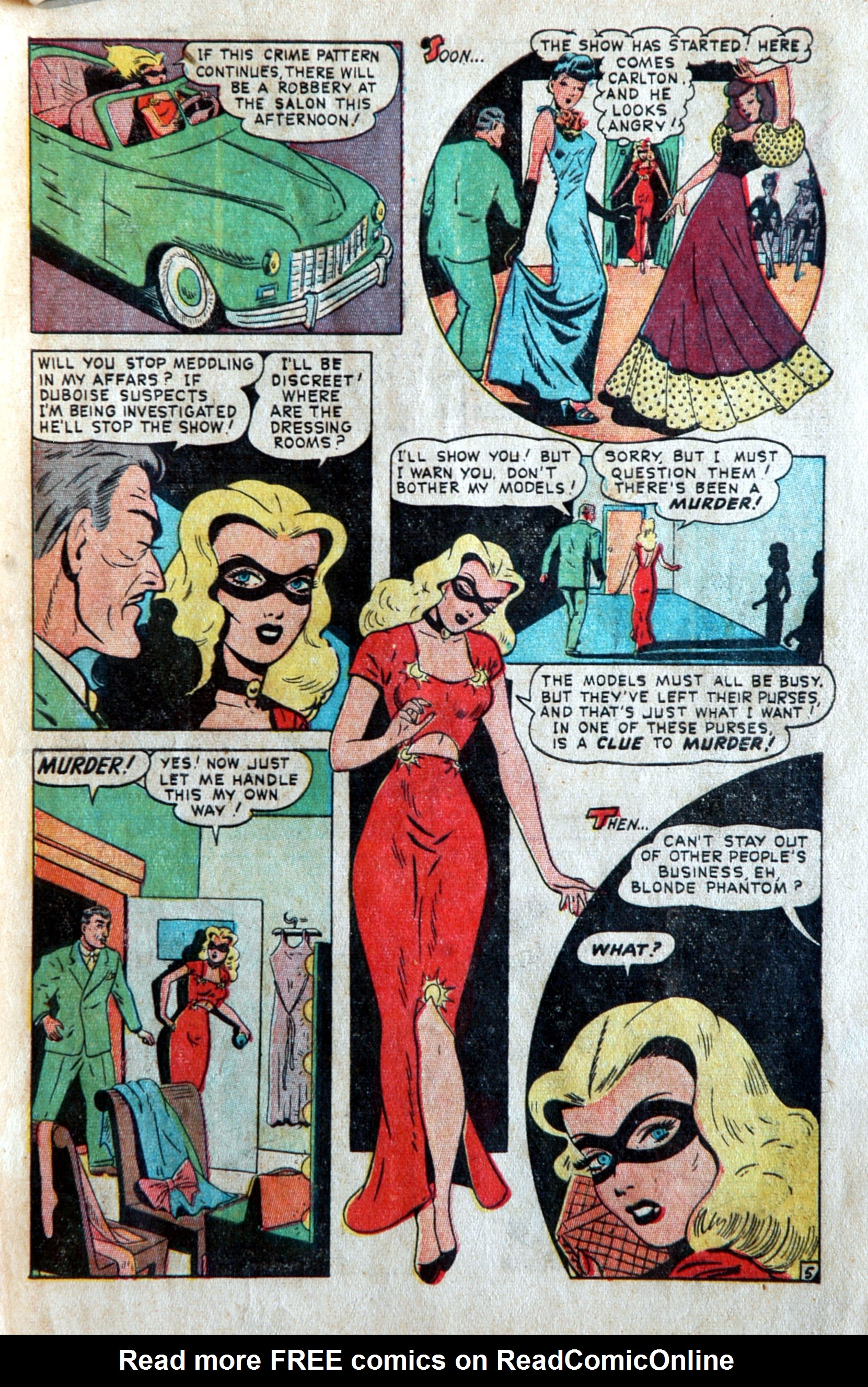 Read online Blonde Phantom Comics comic -  Issue #16 - 7