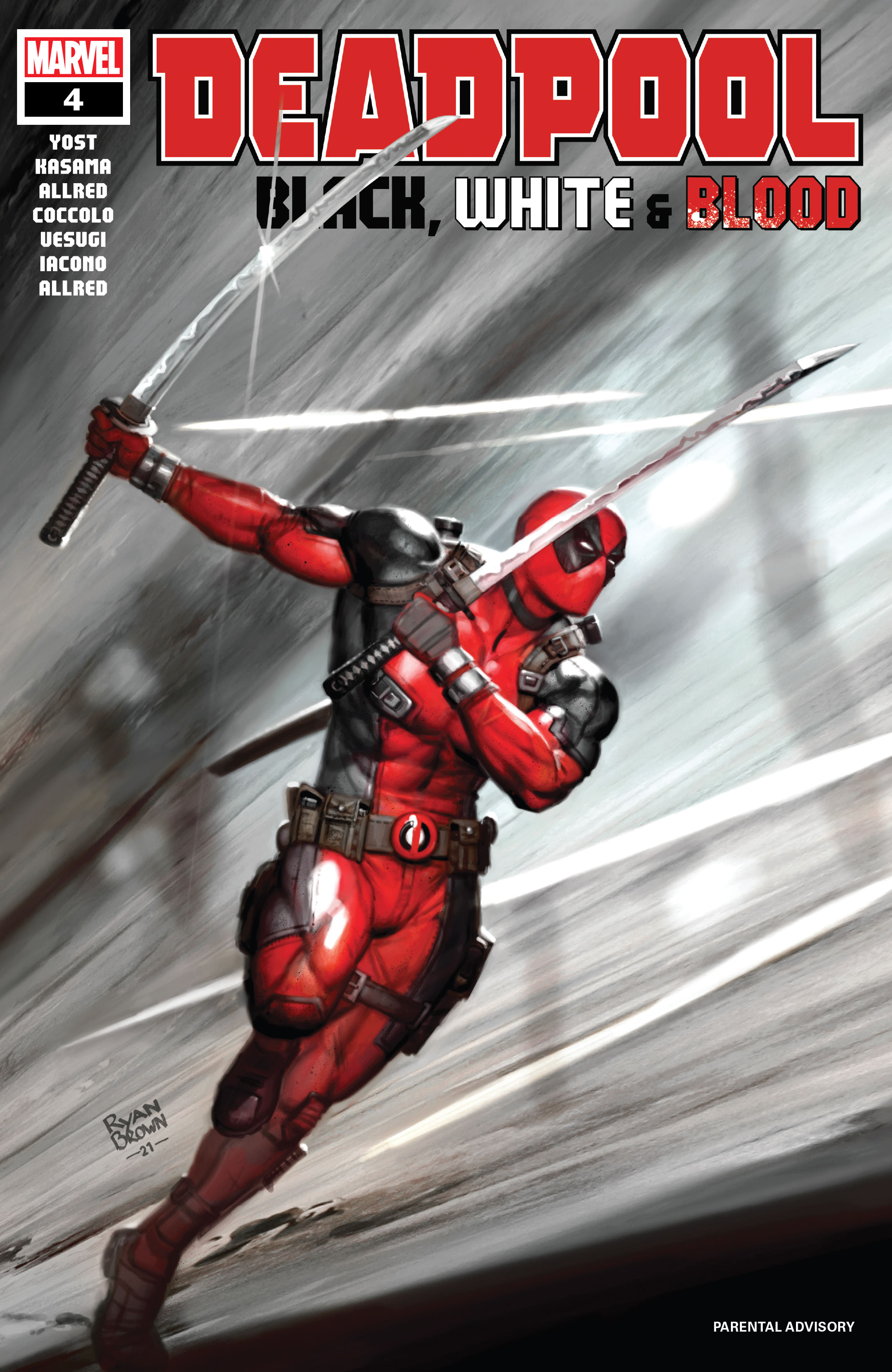 Read online Deadpool: Black, White & Blood comic -  Issue #4 - 1