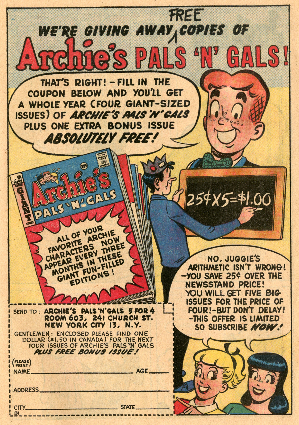 Read online Archie's Pal Jughead comic -  Issue #81 - 19