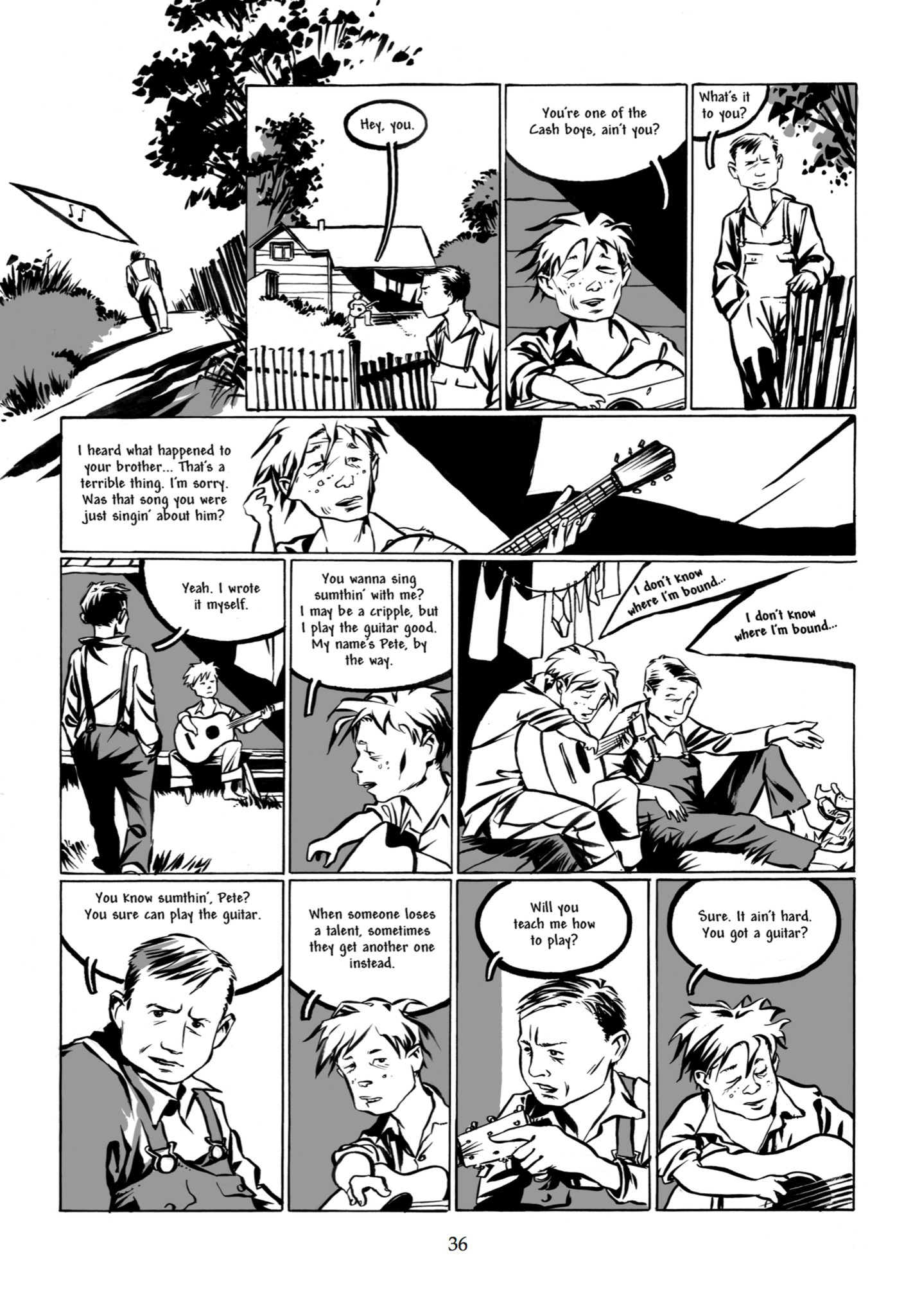 Read online Johnny Cash: I See a Darkness comic -  Issue # TPB - 33