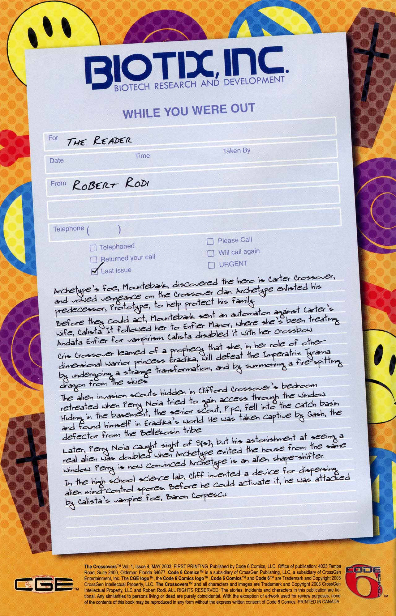 Read online Crossovers comic -  Issue #4 - 2