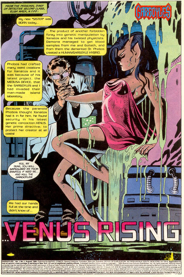 Read online Gargoyles (1995) comic -  Issue #6 - Venus Rising - 2