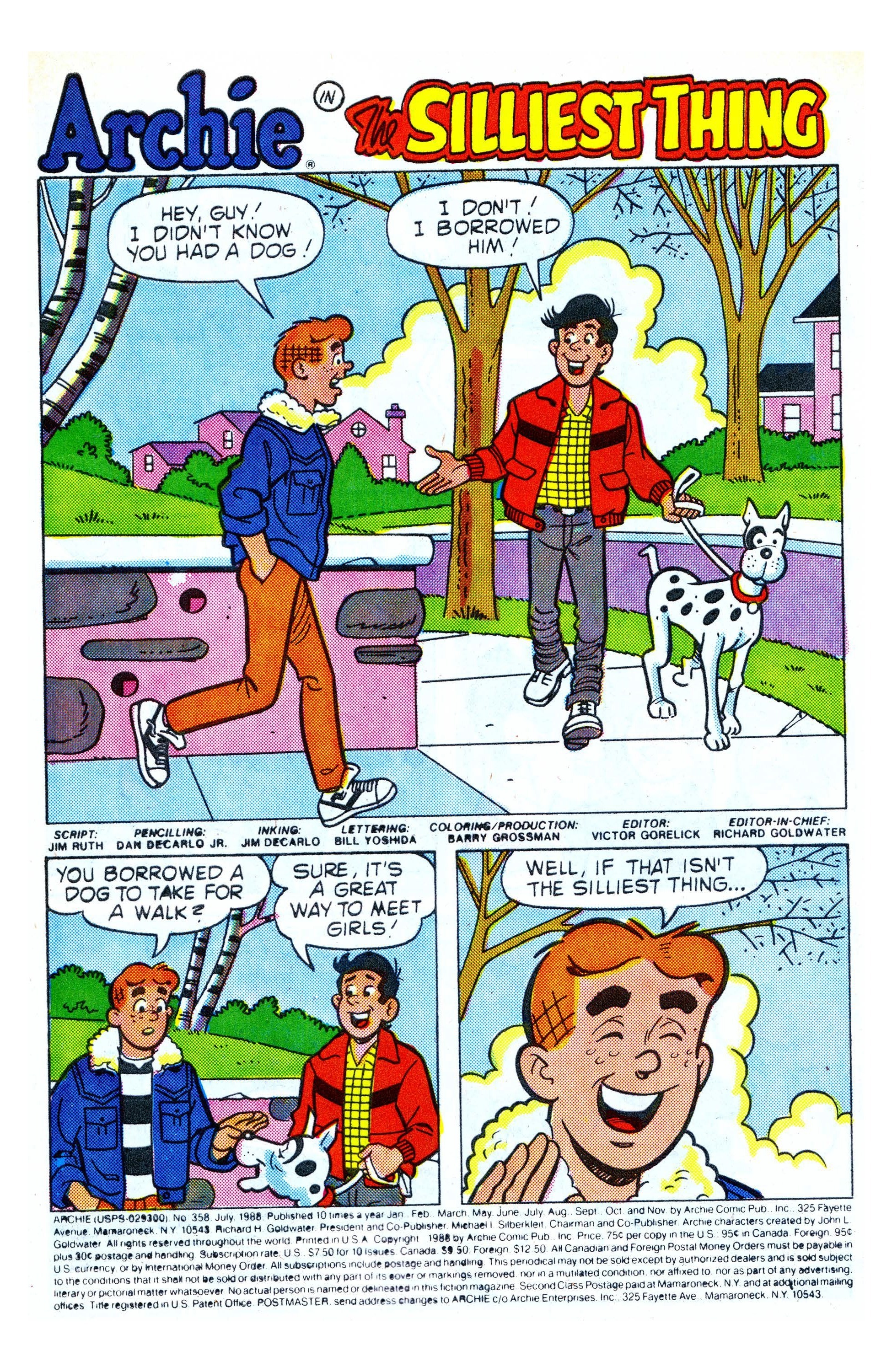 Read online Archie (1960) comic -  Issue #358 - 2