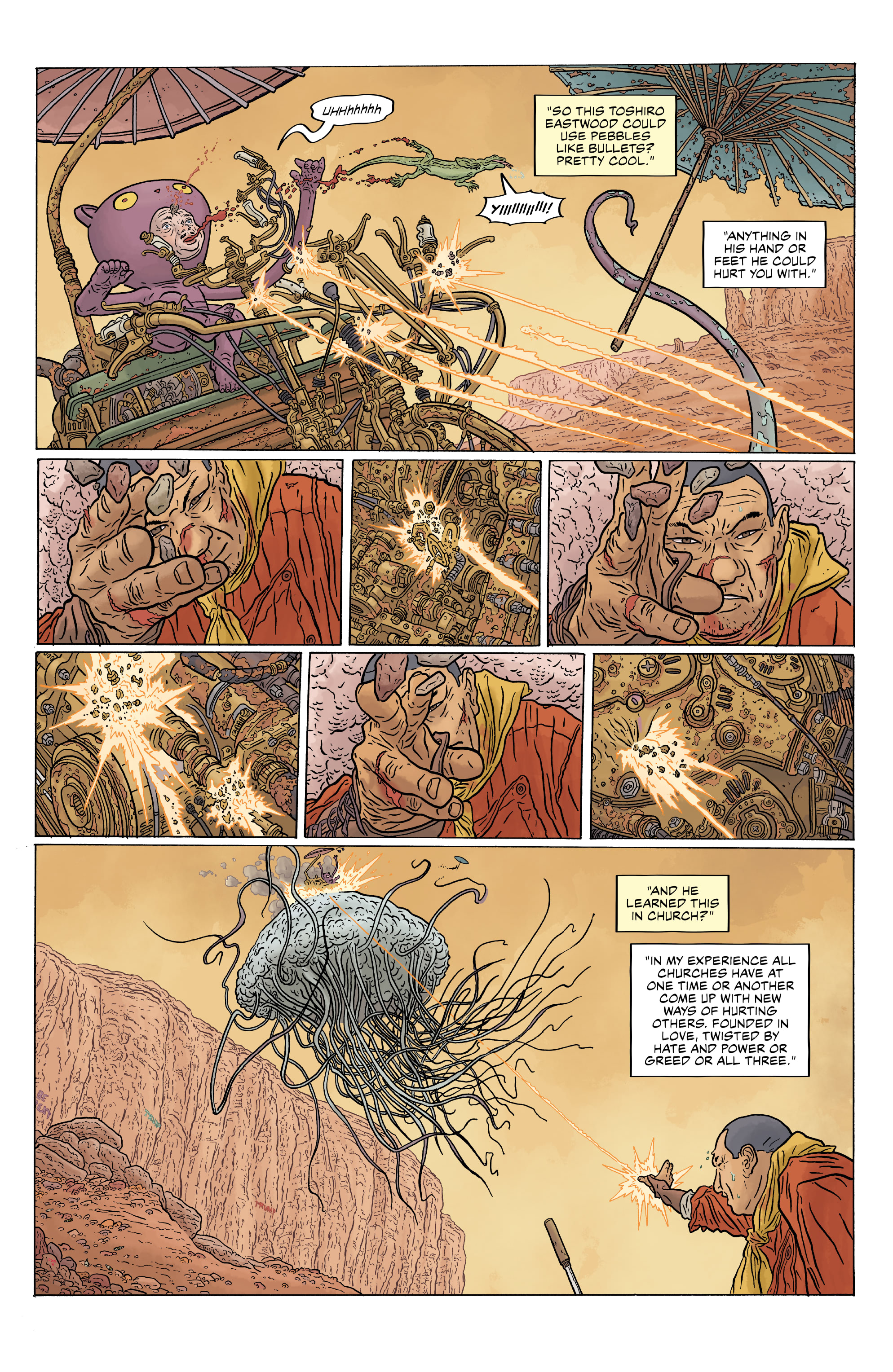 Read online Shaolin Cowboy: Cruel to Be Kin comic -  Issue #3 - 7