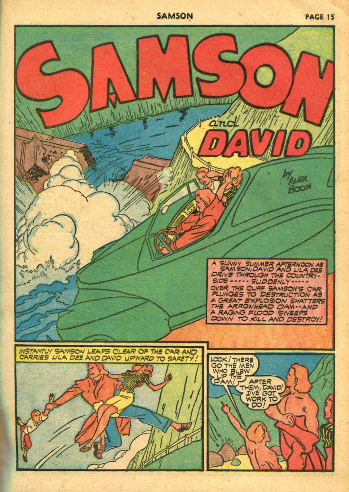 Read online Samson (1940) comic -  Issue #6 - 17