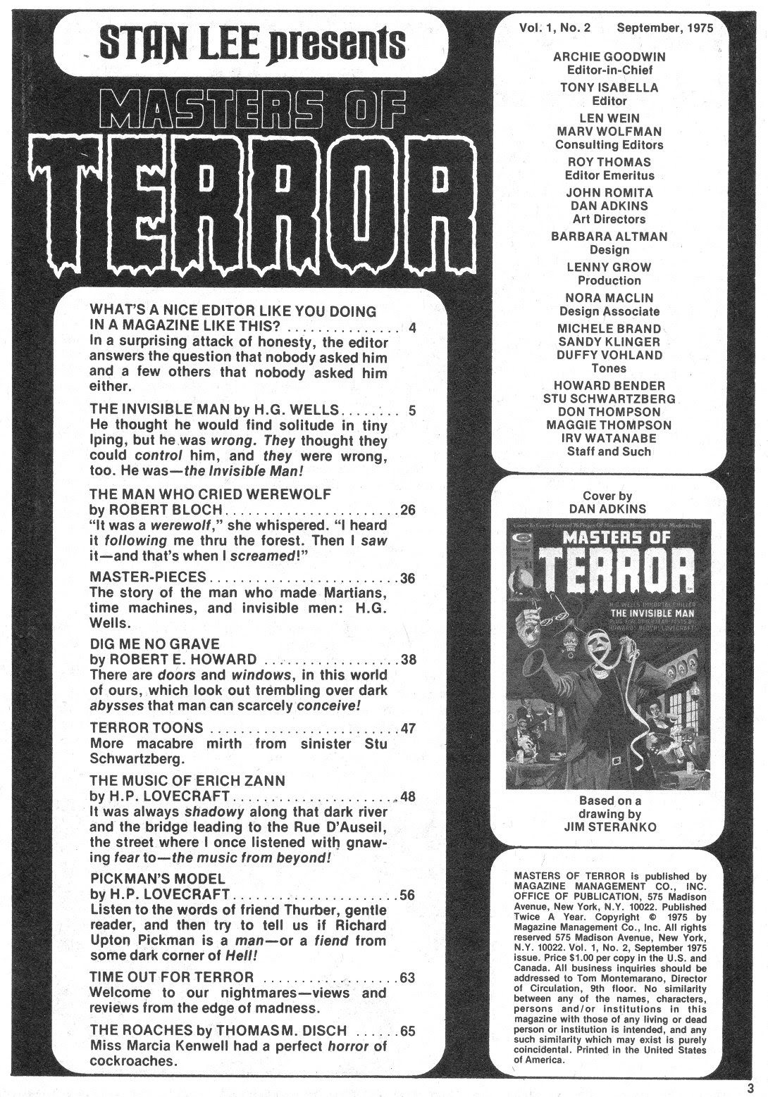 Read online Masters of Terror comic -  Issue #2 - 3