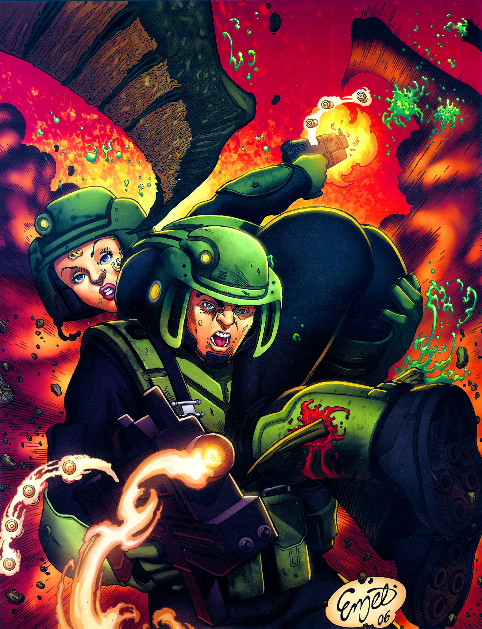 Read online Starship Troopers: Damaged Justice comic -  Issue #1 - 17