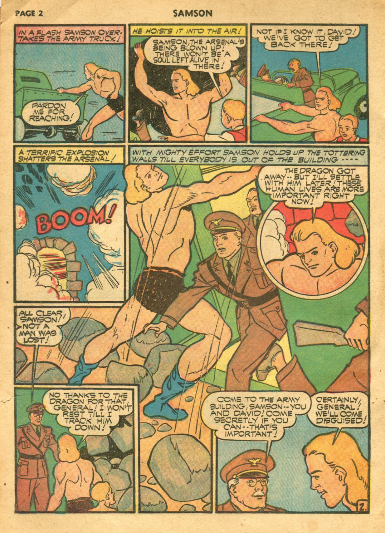 Read online Samson (1940) comic -  Issue #6 - 4