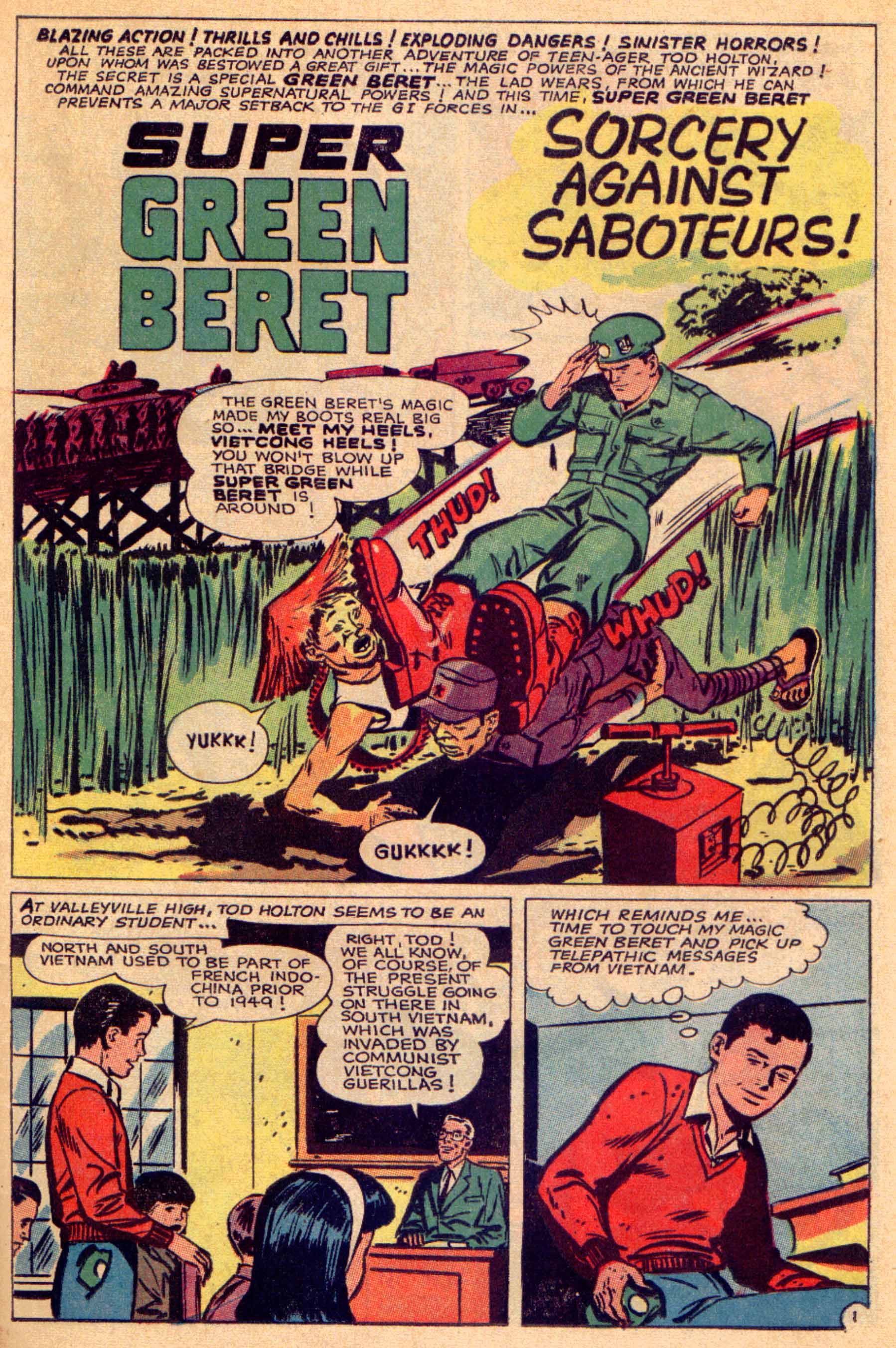 Read online Super Green Beret comic -  Issue #1 - 54