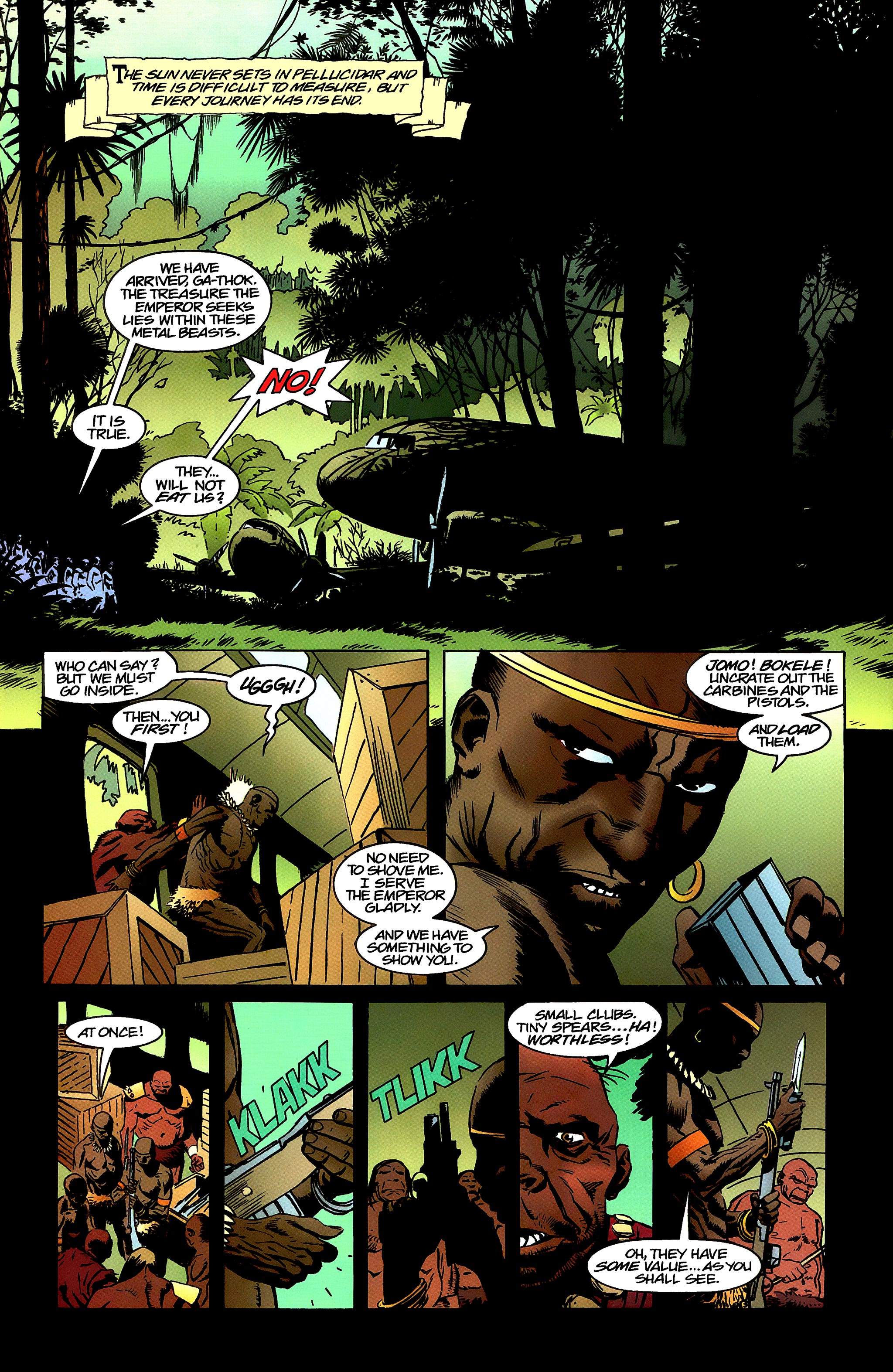 Read online Tarzan vs. Predator at the Earth's Core comic -  Issue #4 - 5