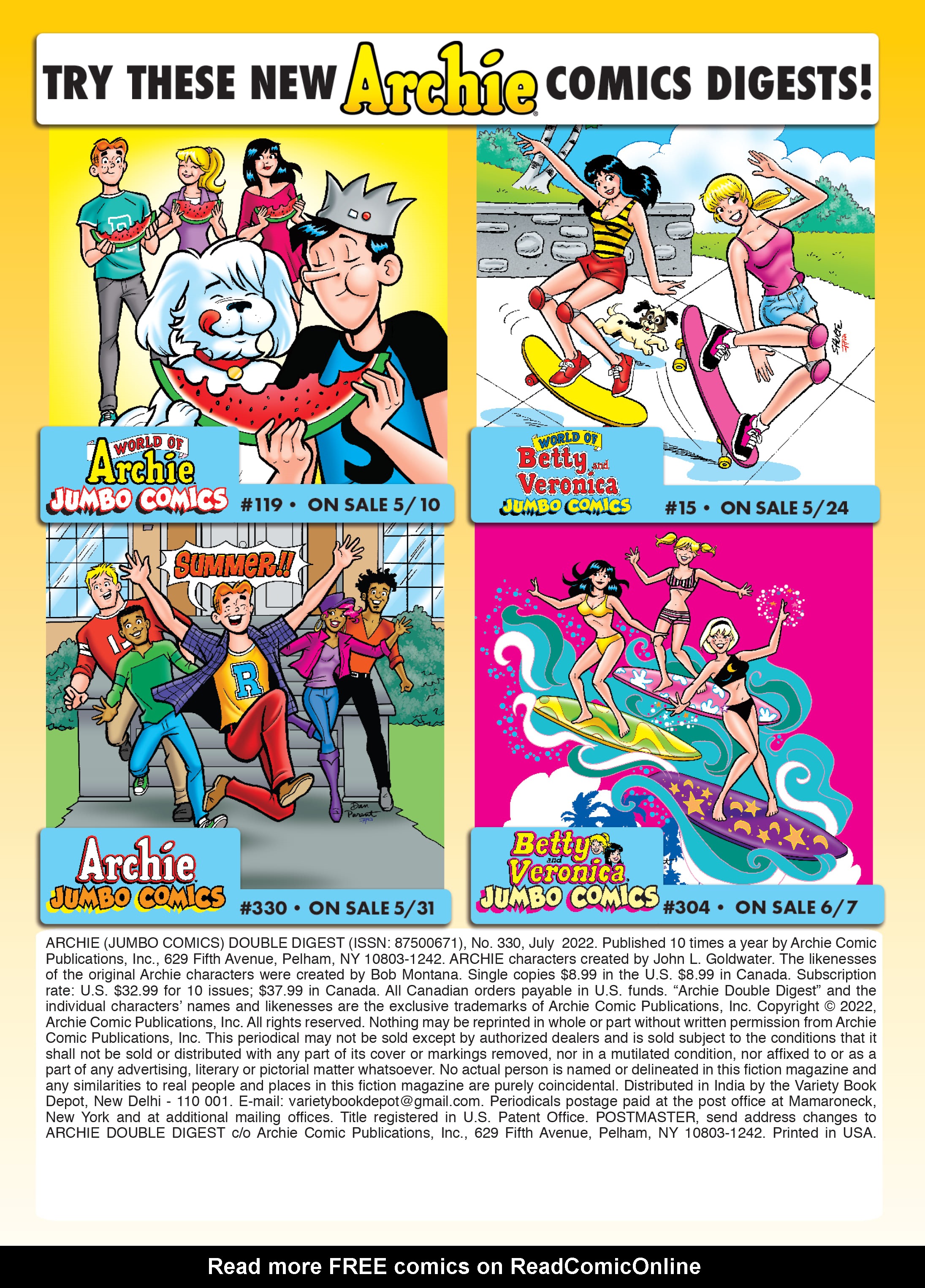 Read online Archie's Double Digest Magazine comic -  Issue #330 - 183