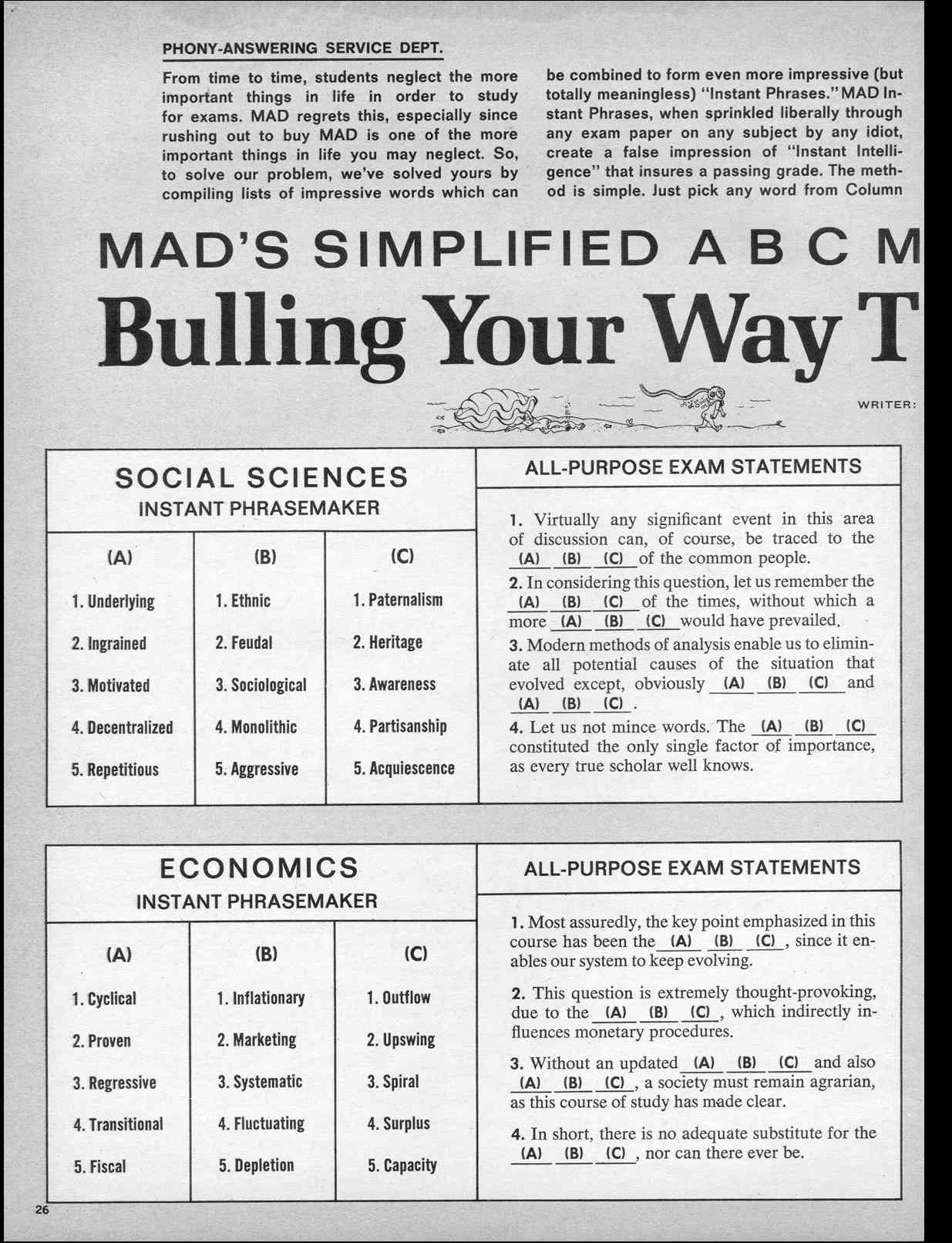 Read online MAD comic -  Issue #120 - 28