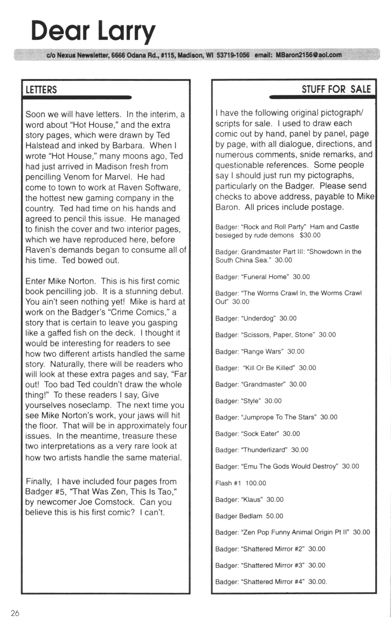 Read online The Badger (1997) comic -  Issue #4 - 28