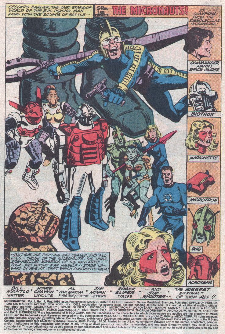 Read online Micronauts (1979) comic -  Issue #17 - 2