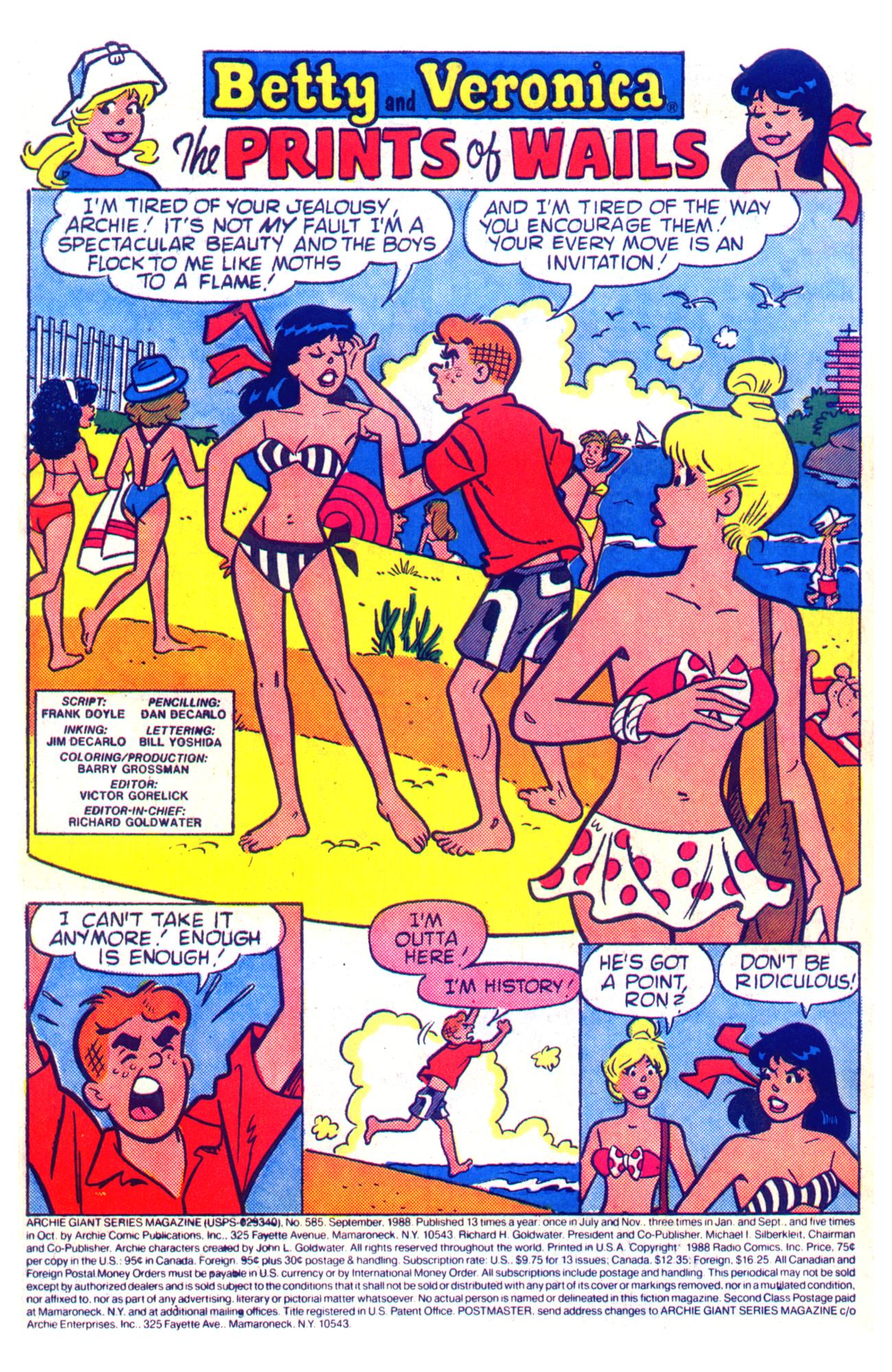 Read online Archie Giant Series Magazine comic -  Issue #585 - 3