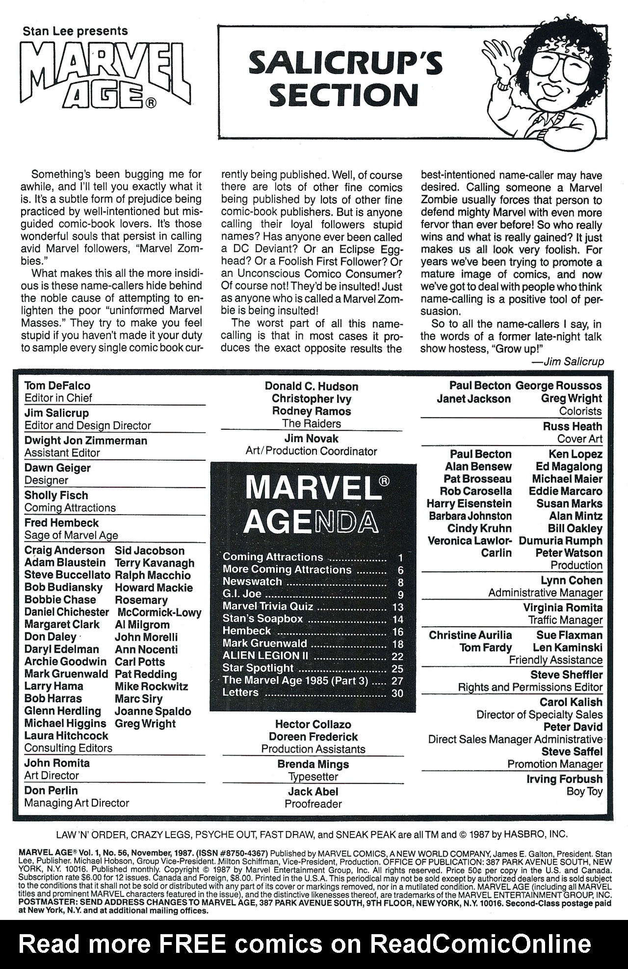 Read online Marvel Age comic -  Issue #56 - 2