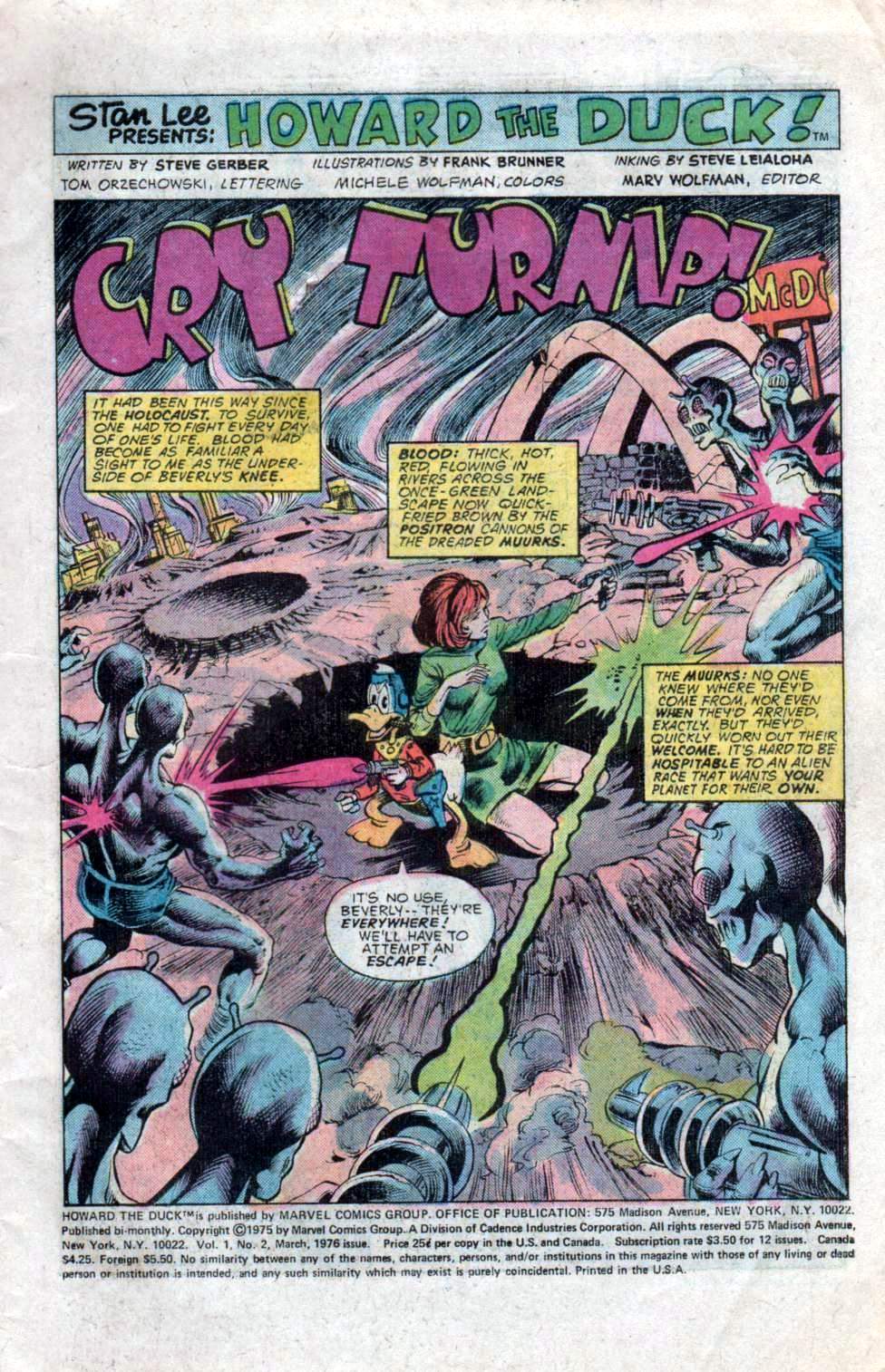 Read online Howard the Duck (1976) comic -  Issue #2 - 2