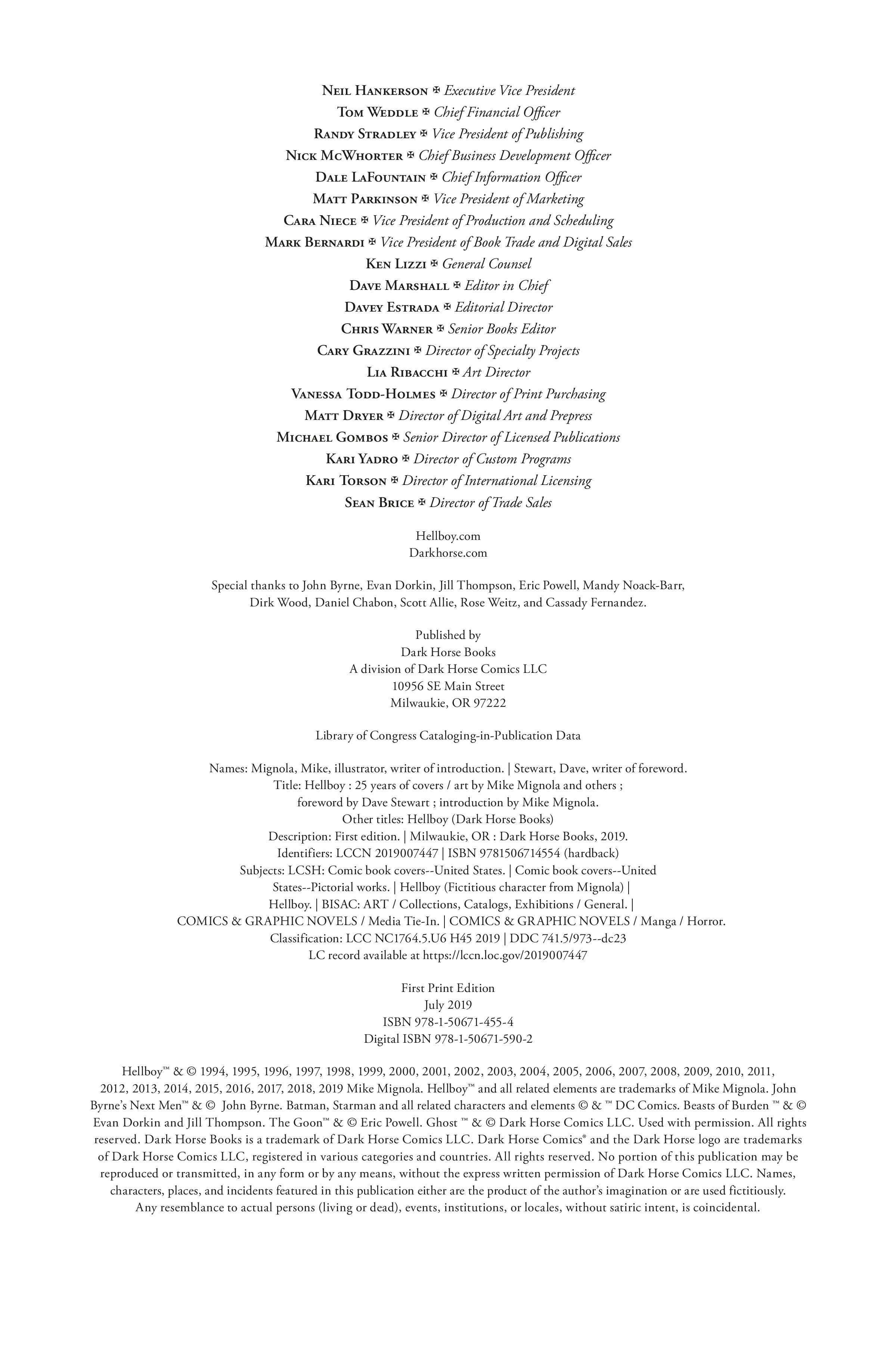 Read online Hellboy: 25 Years of Covers comic -  Issue # TPB (Part 1) - 6