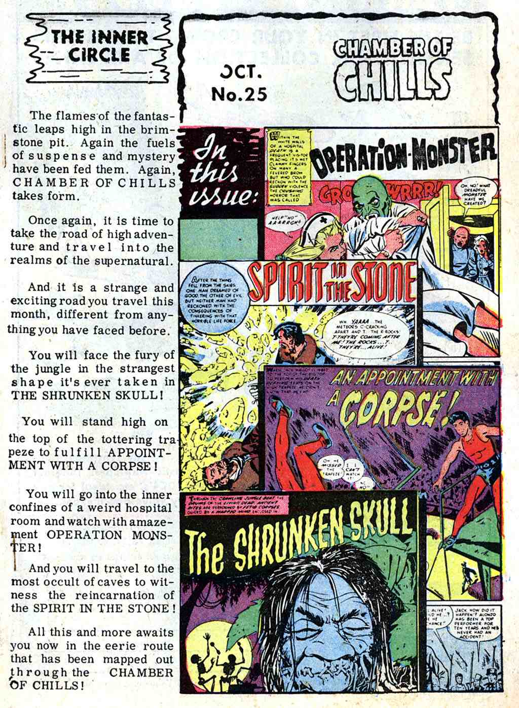 Read online Chamber of Chills (1951) comic -  Issue #25 - 2