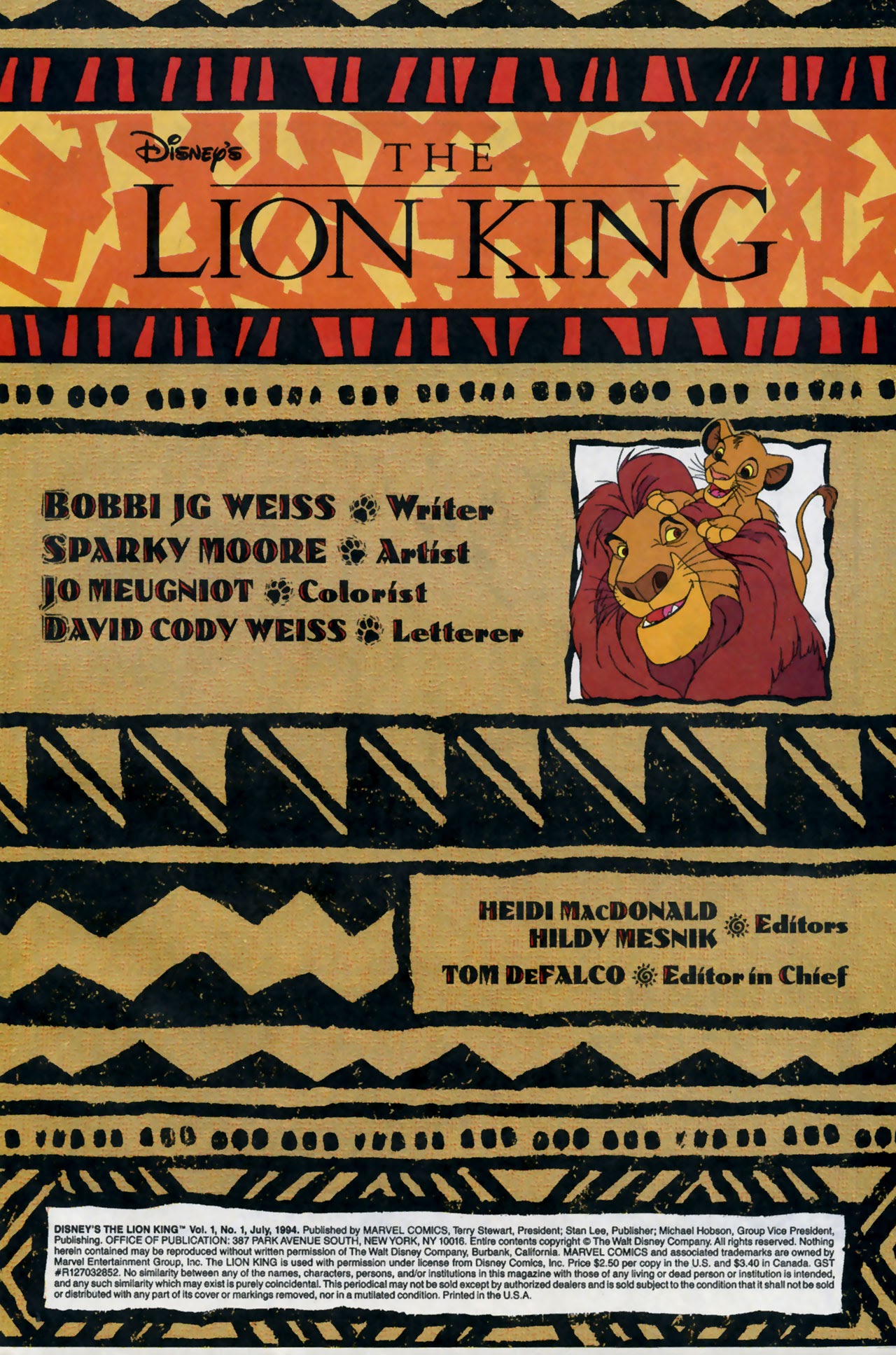Read online Disney's The Lion King comic -  Issue #1 - 3