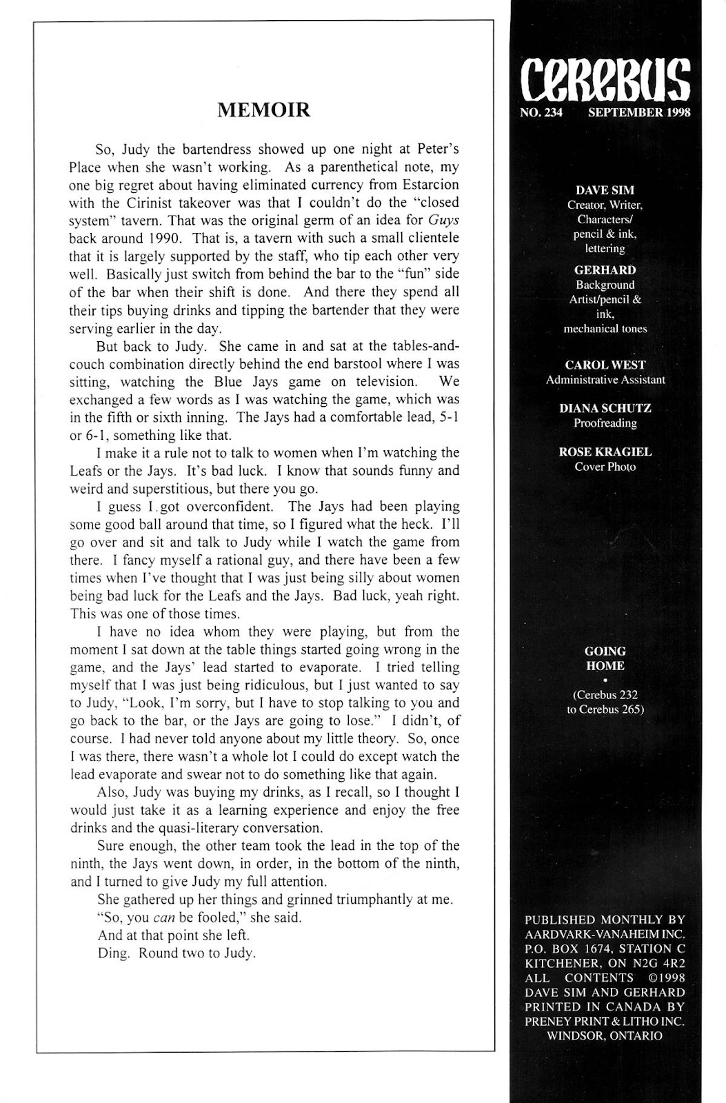 Cerebus issue 234 - Page 2