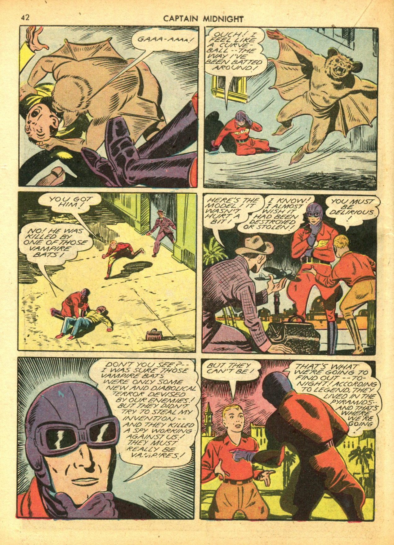 Read online Captain Midnight (1942) comic -  Issue #5 - 42
