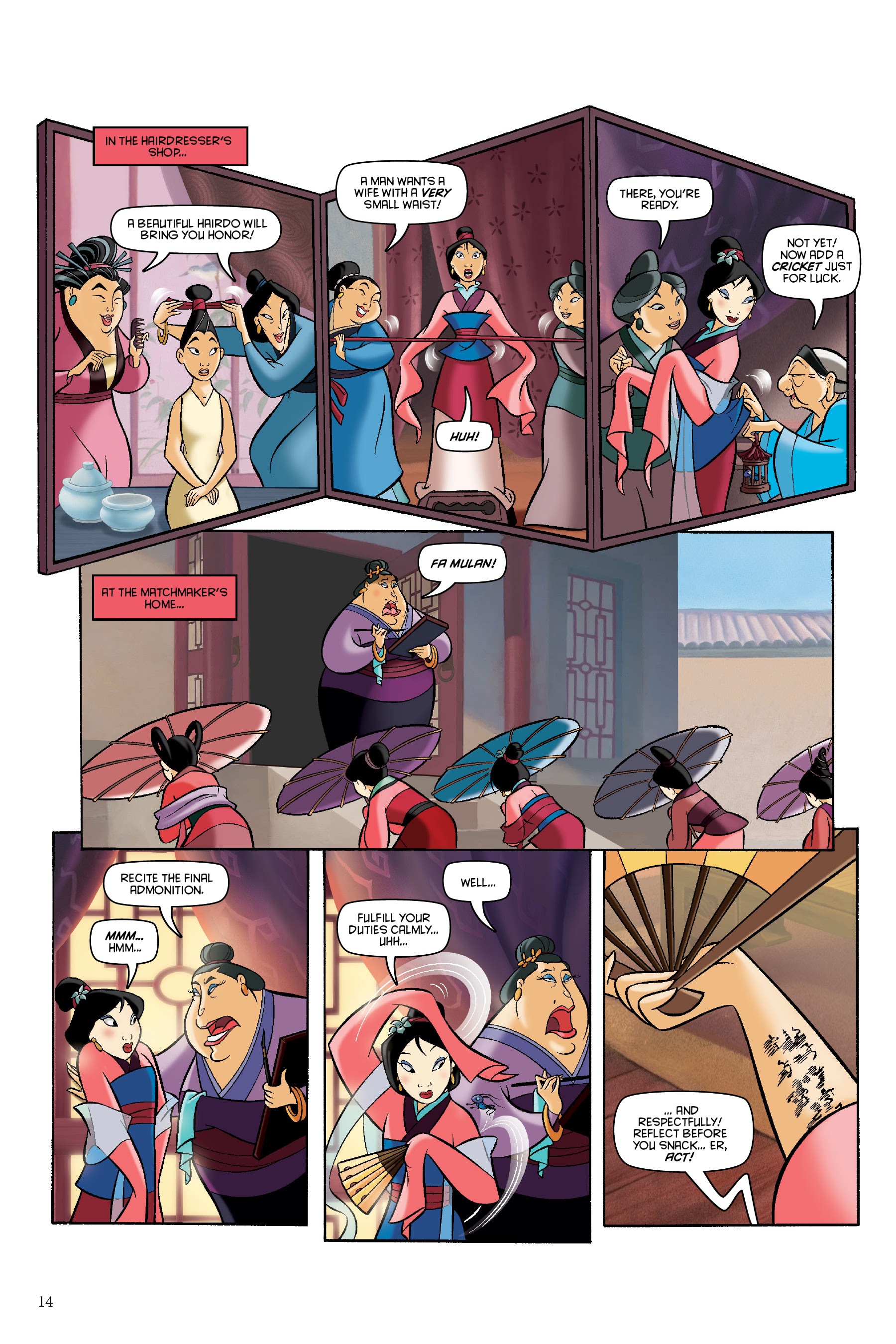Read online Disney Mulan: The Story of the Movie in Comics comic -  Issue # TPB - 14