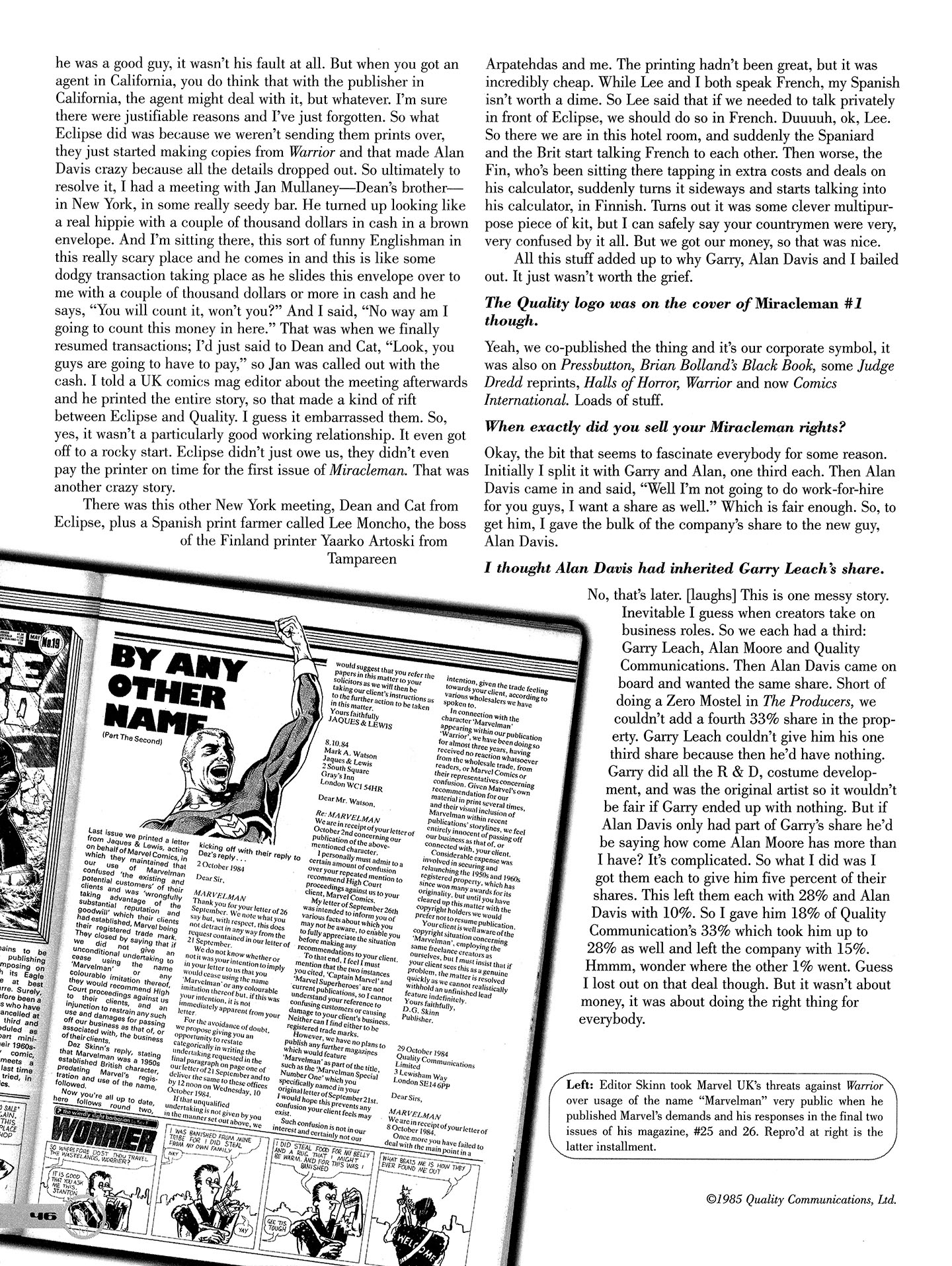 Read online Kimota!: The Miracleman Companion comic -  Issue # Full - 47