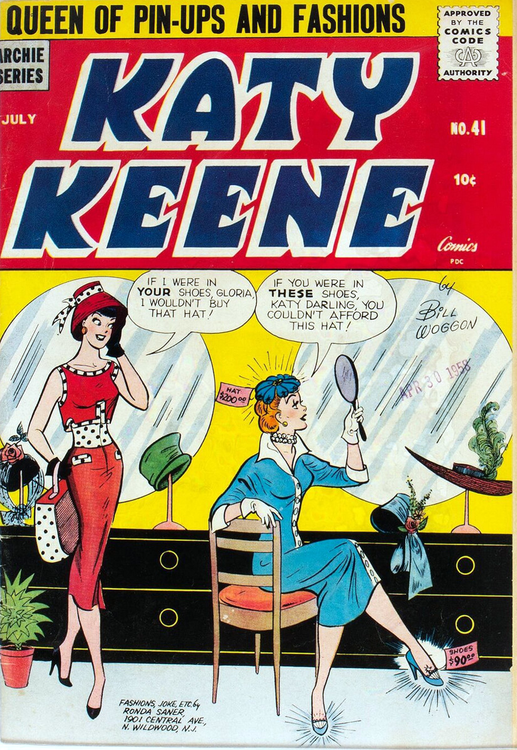 Read online Katy Keene (1949) comic -  Issue #41 - 1