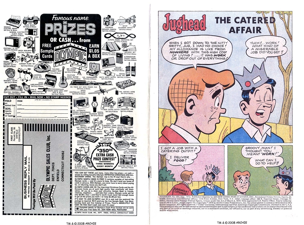 Read online Jughead (1965) comic -  Issue #183 - 2