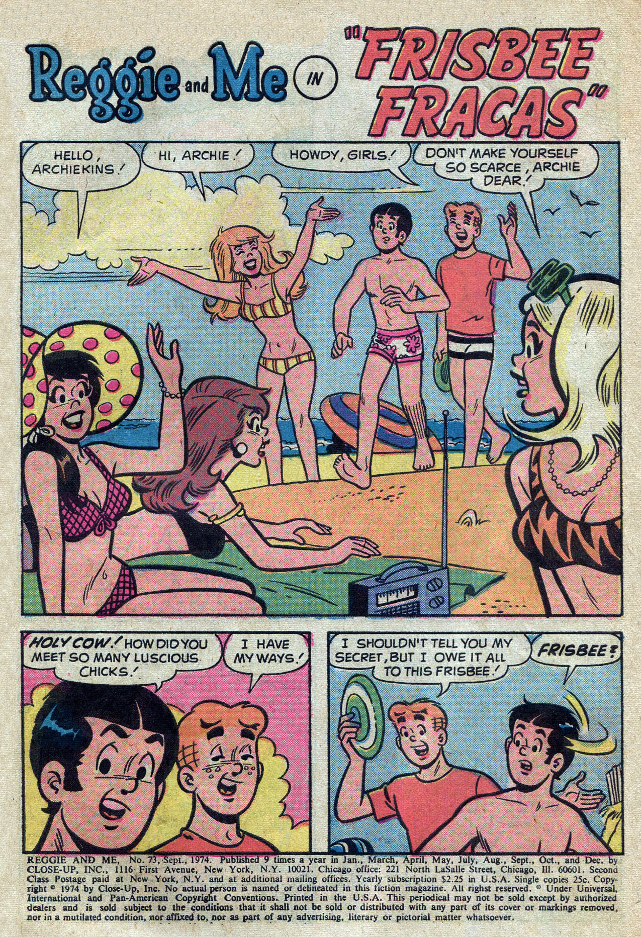 Read online Reggie and Me (1966) comic -  Issue #73 - 3