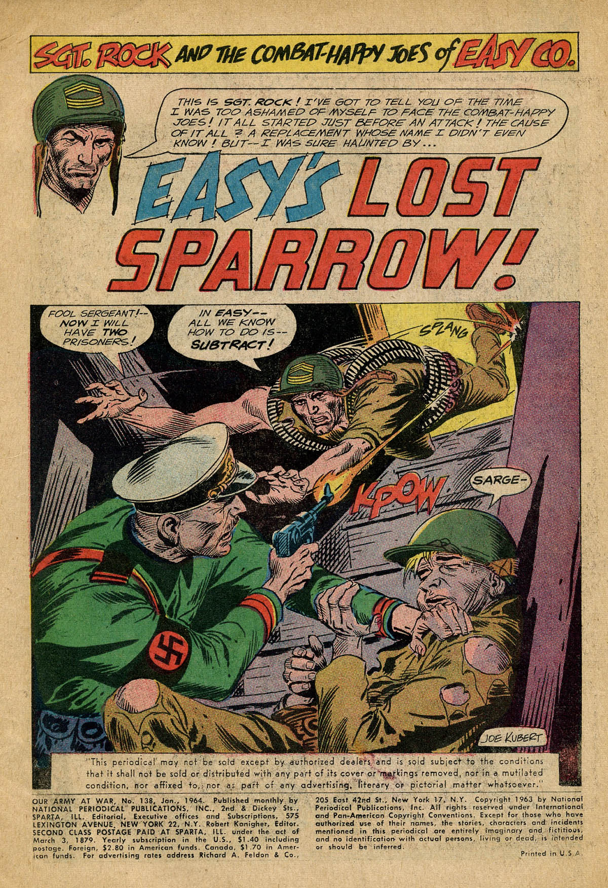 Read online Our Army at War (1952) comic -  Issue #138 - 3