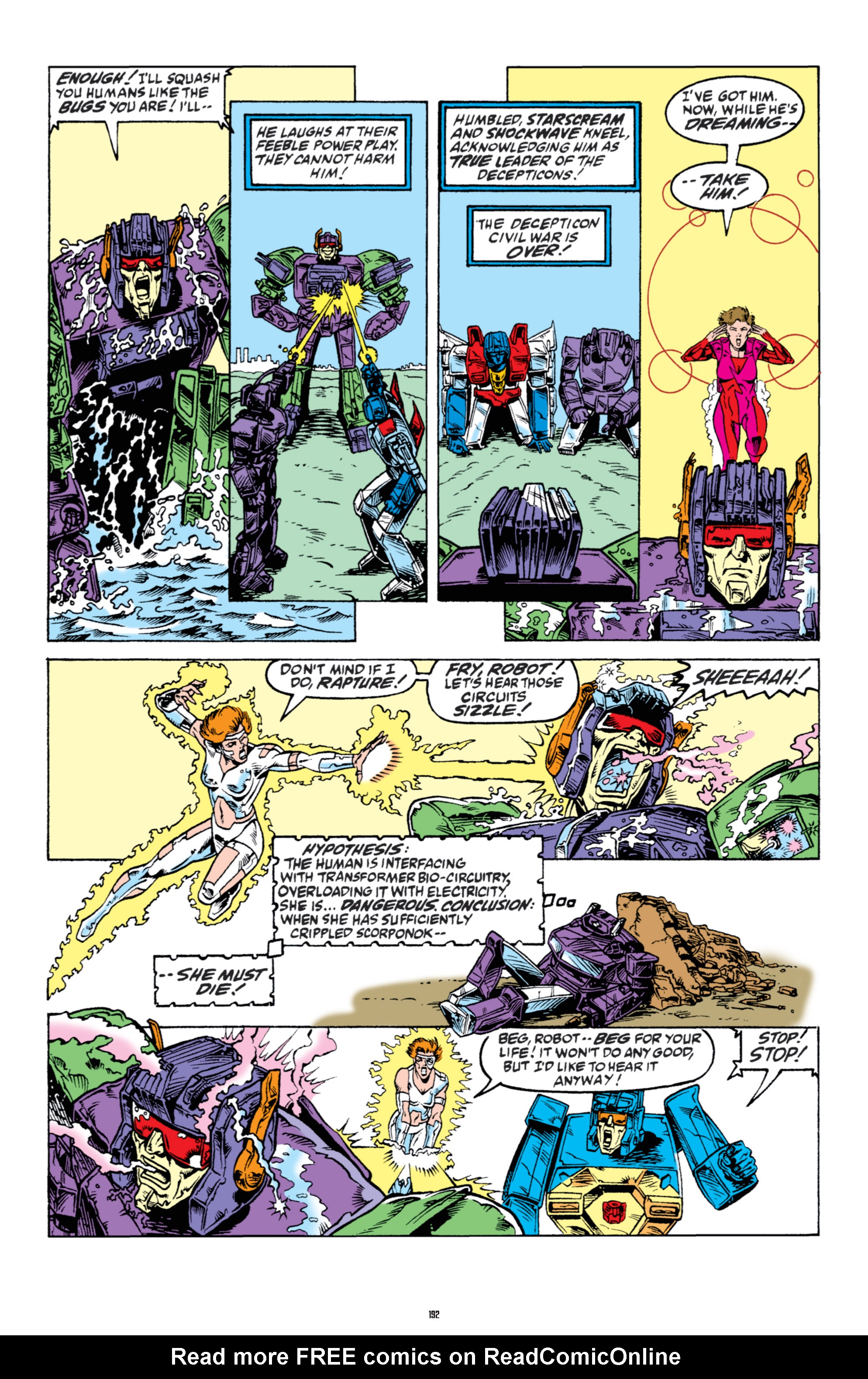 Read online The Transformers Classics comic -  Issue # TPB 6 - 192