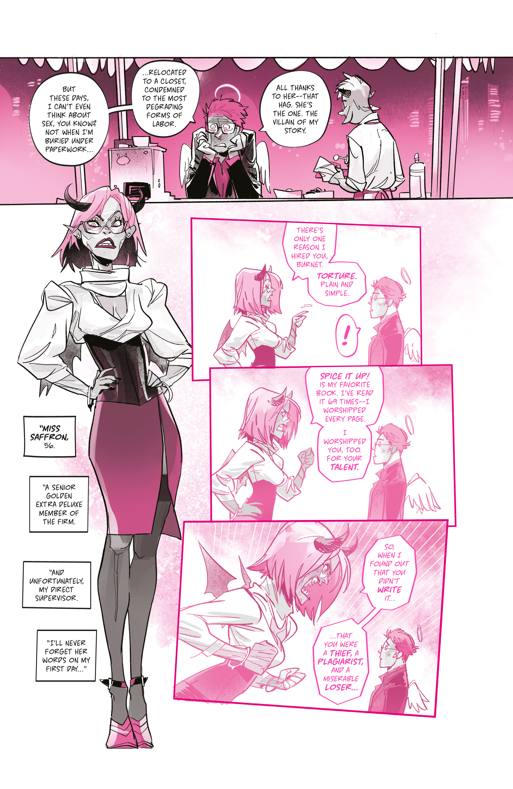 Read online Mirka Andolfo's Sweet Paprika: Black White & Pink (One-Shot) comic -  Issue # Full - 47
