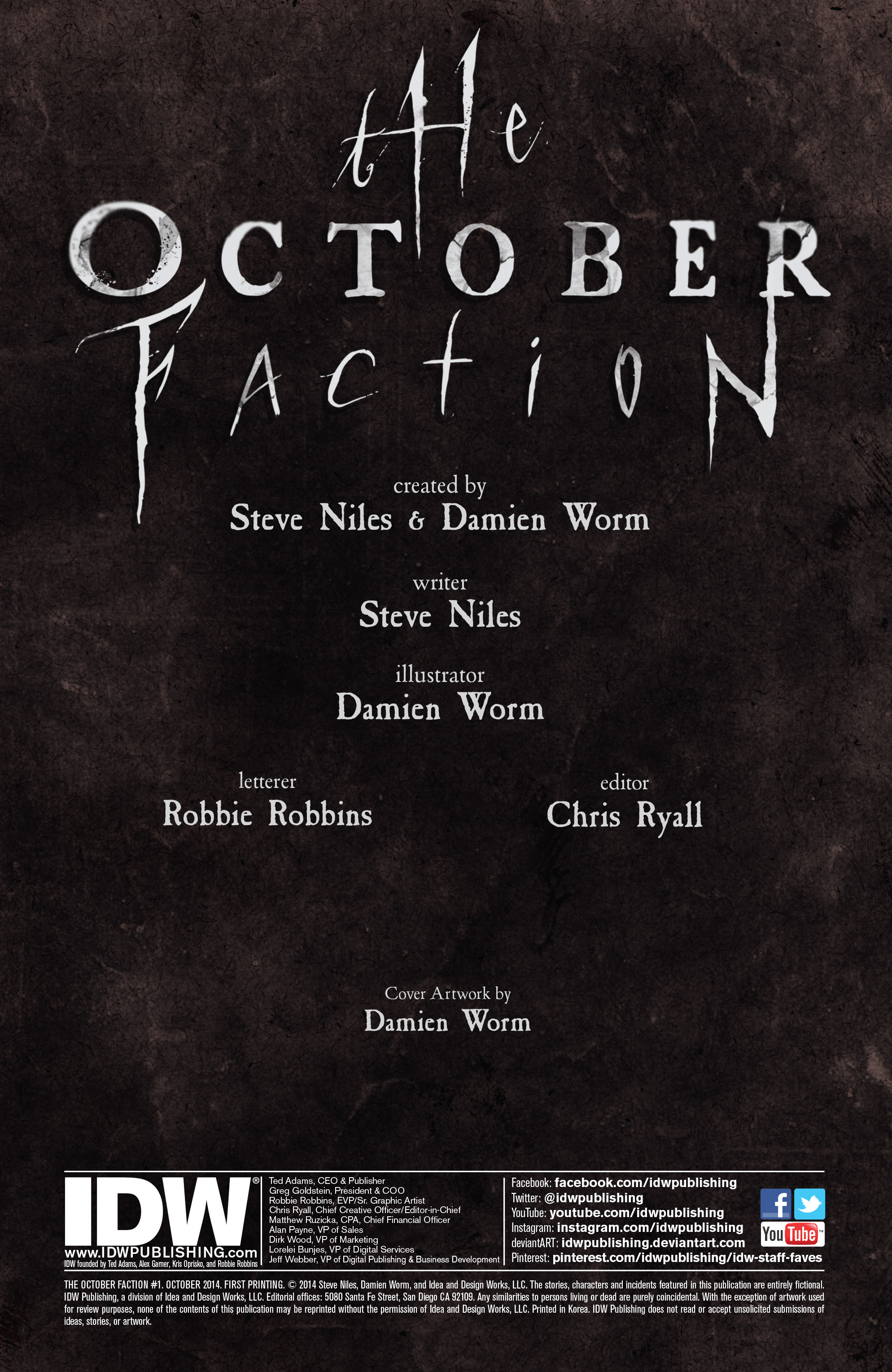Read online The October Faction comic -  Issue #1 - 2