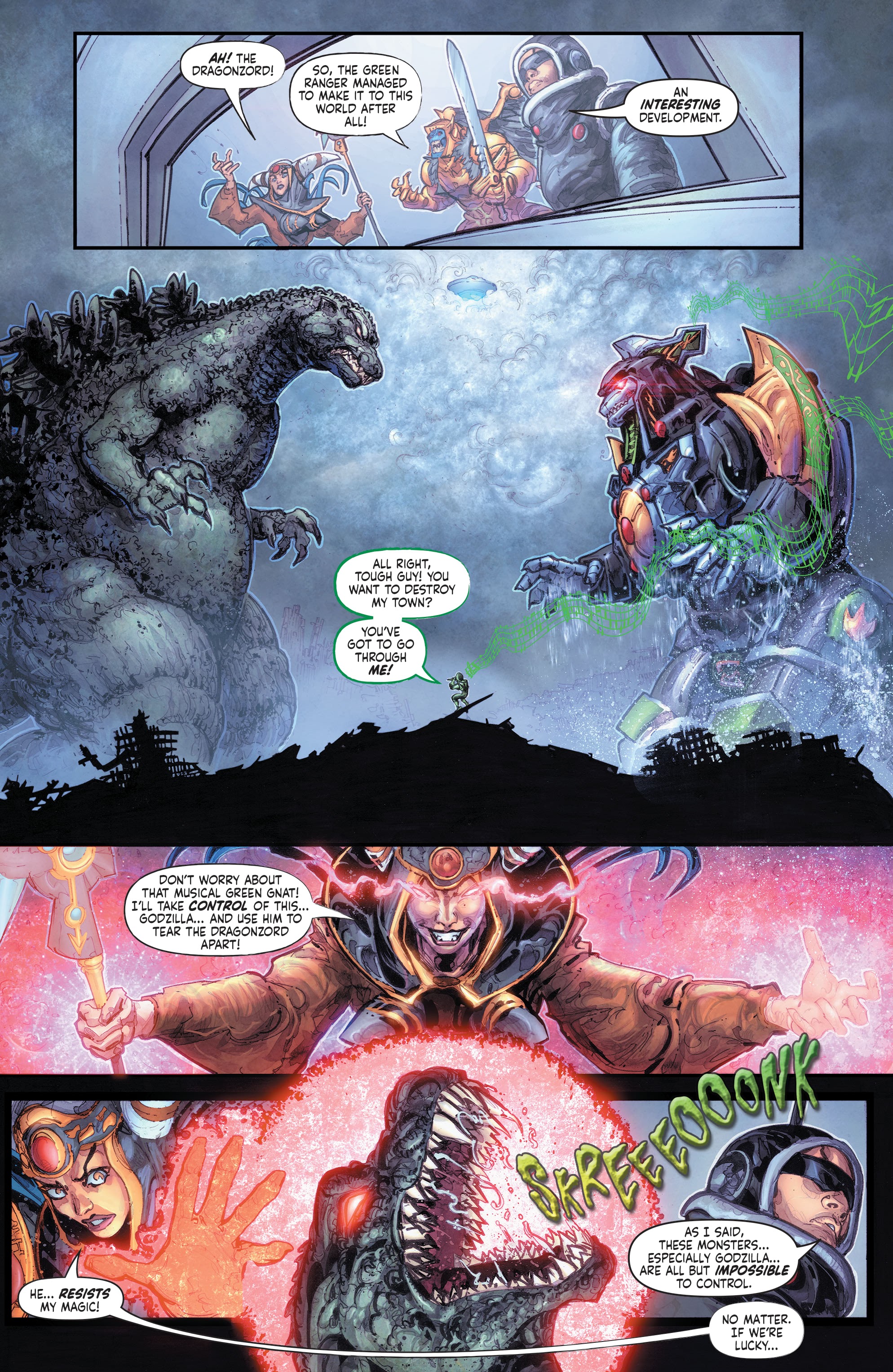 Read online Godzilla vs. The Mighty Morphin Power Rangers comic -  Issue #1 - 14