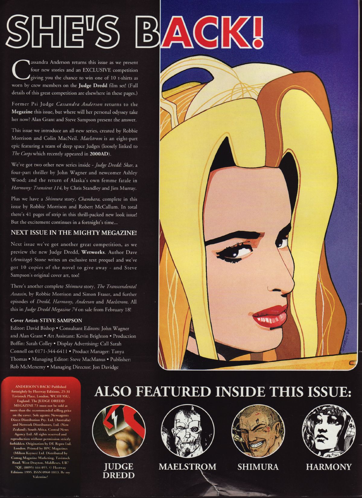 Read online Judge Dredd: The Megazine (vol. 2) comic -  Issue #73 - 2