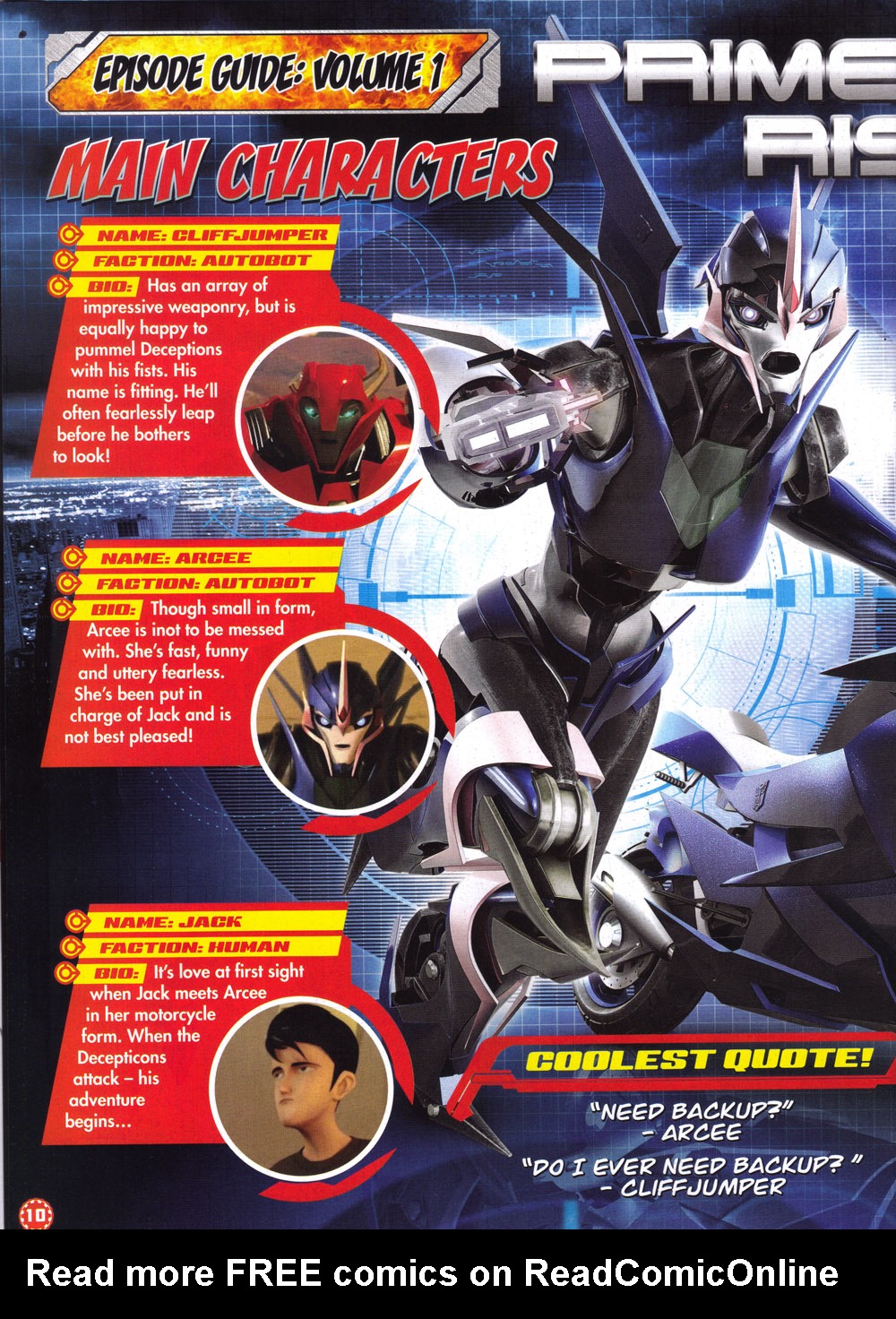 Read online Transformers: Prime comic -  Issue #1 - 10