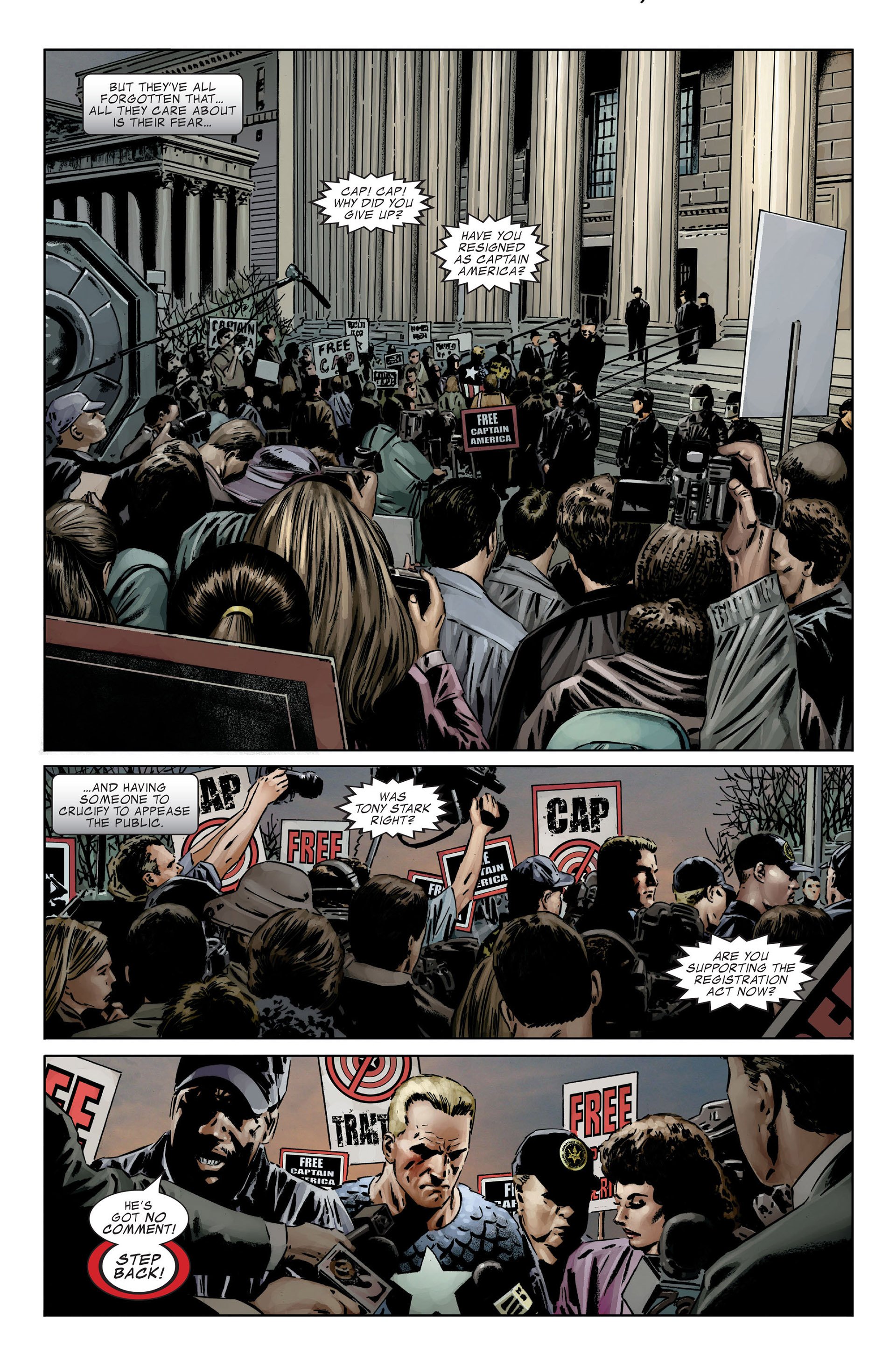 Read online Death of Captain America: The Death of the Dream comic -  Issue # TPB (Part 1) - 16