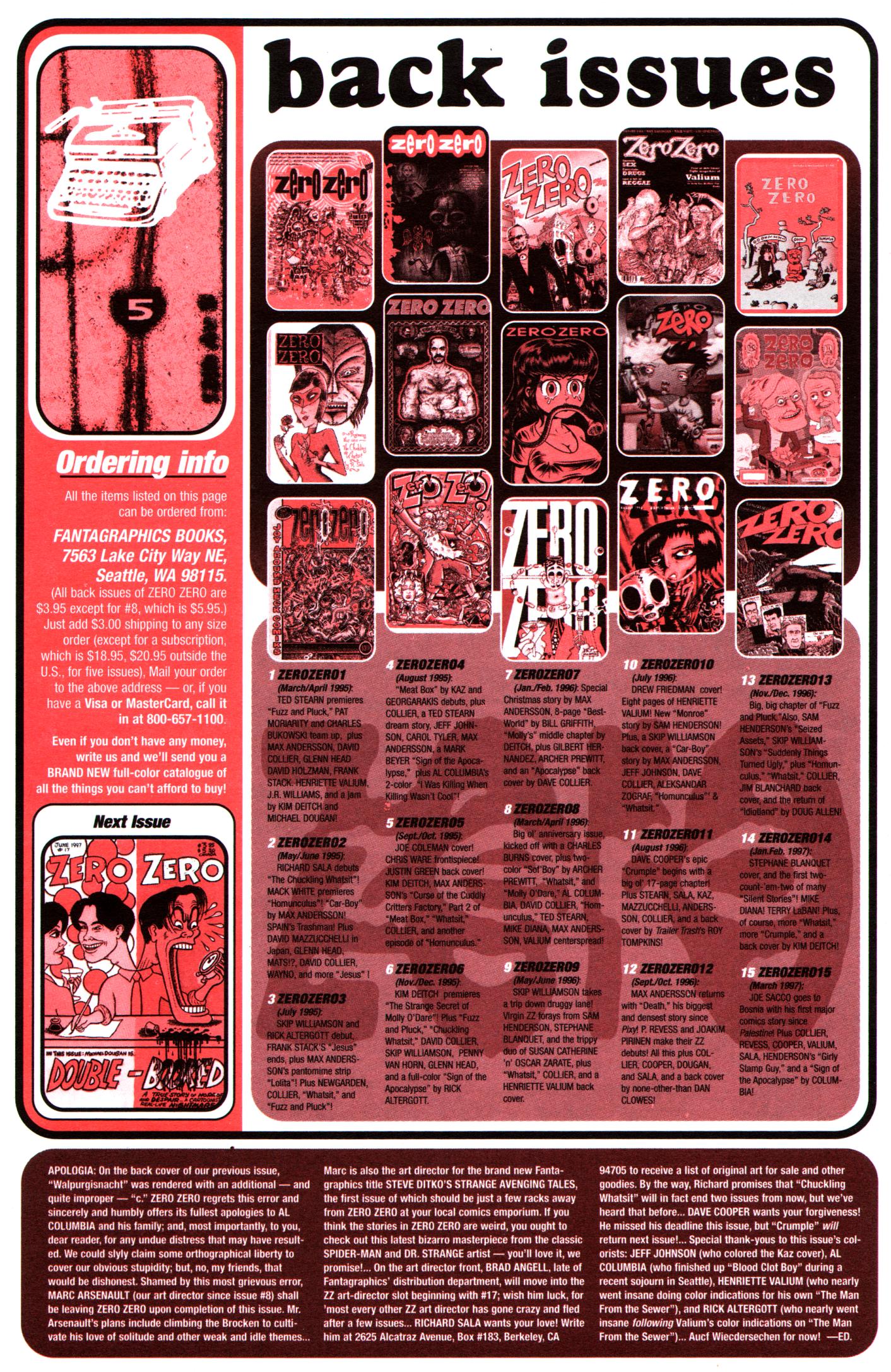 Read online Zero Zero comic -  Issue #16 - 66