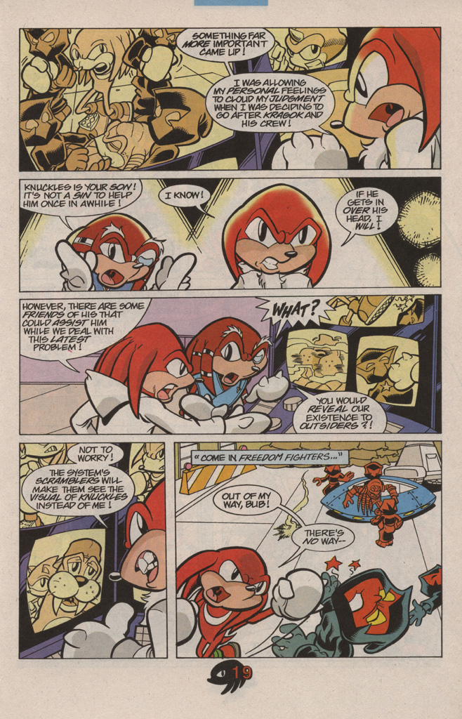 Read online Knuckles the Echidna comic -  Issue #9 - 27