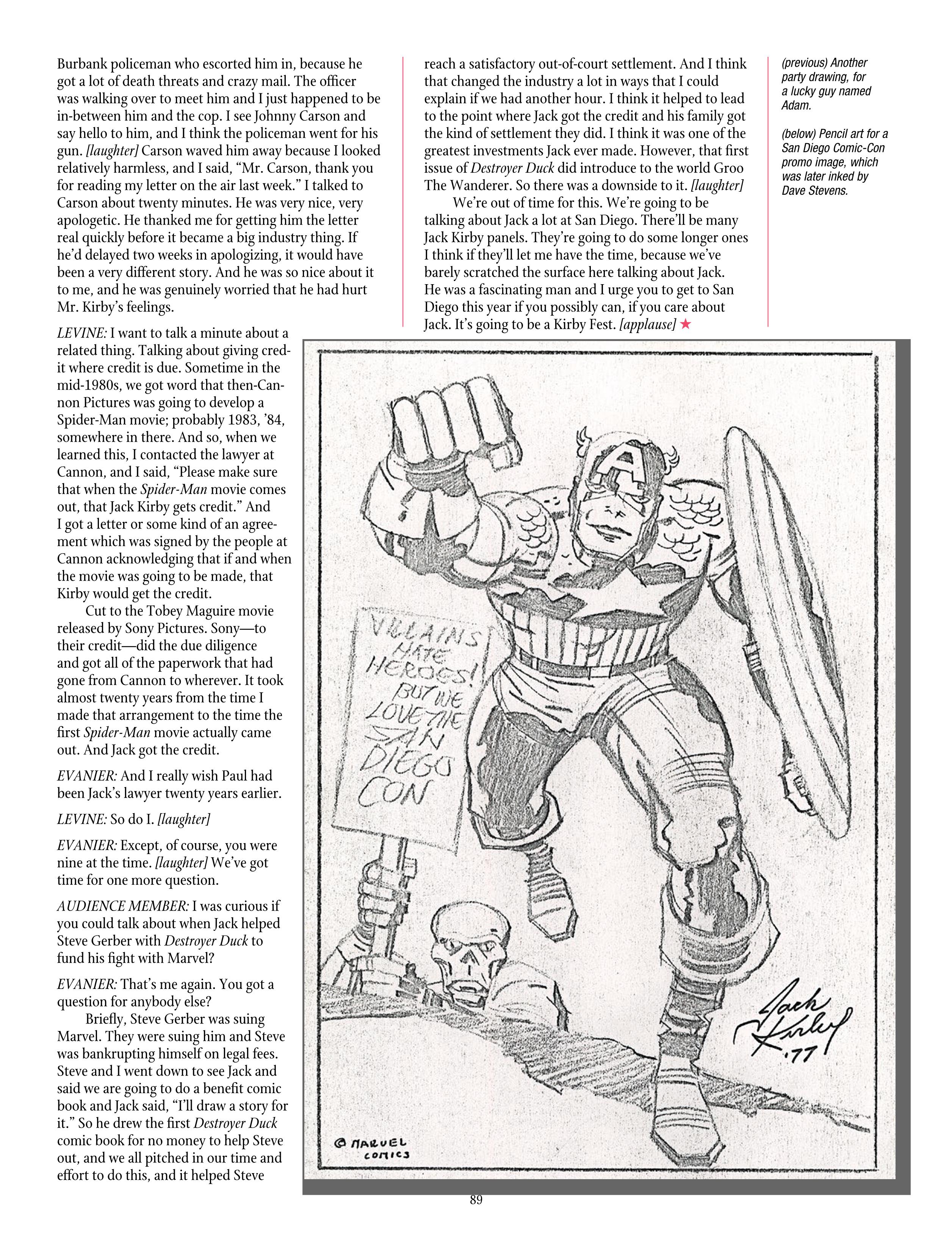 Read online The Jack Kirby Collector comic -  Issue #72 - 91