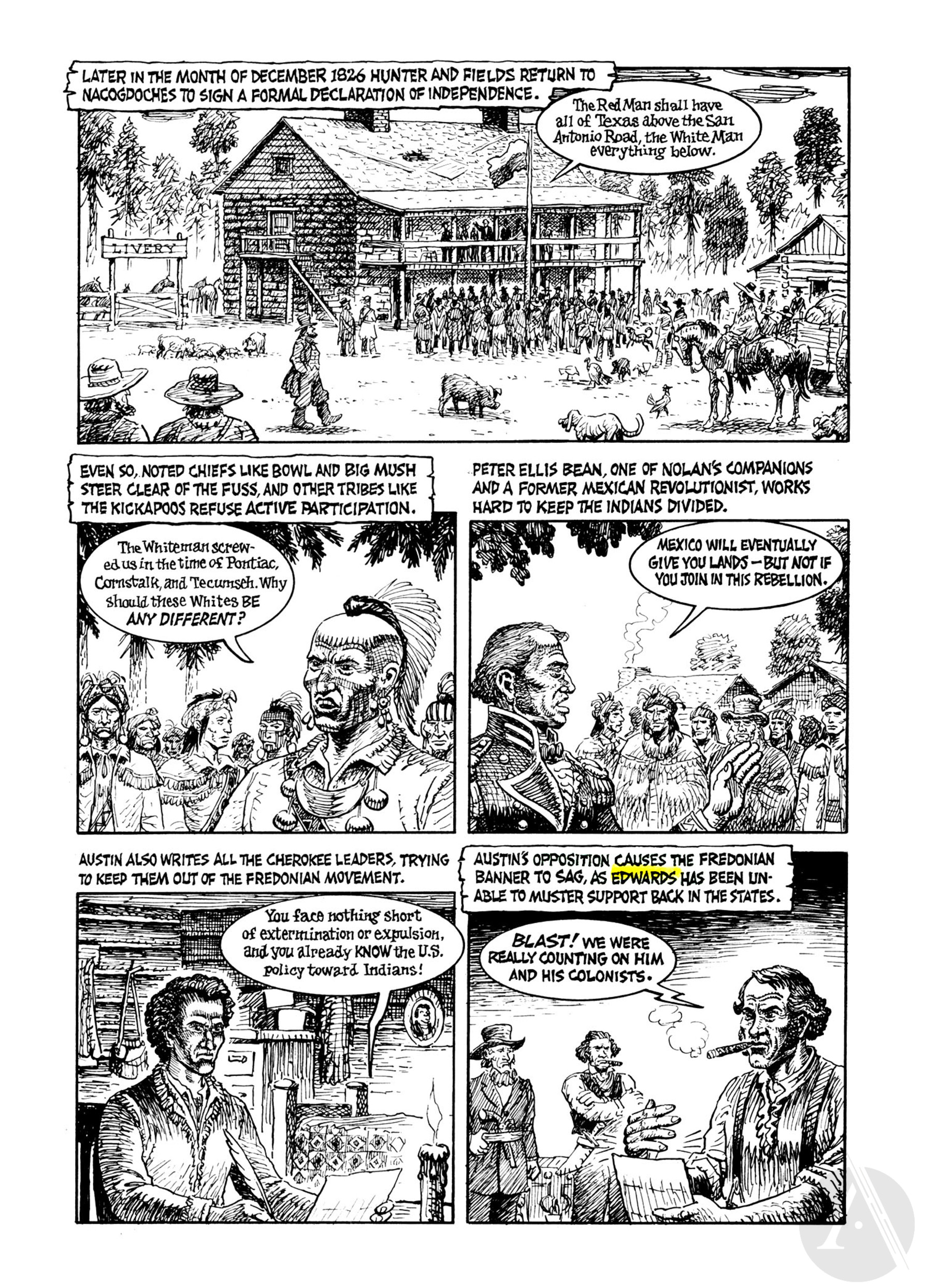 Read online Indian Lover: Sam Houston & the Cherokees comic -  Issue # TPB - 37