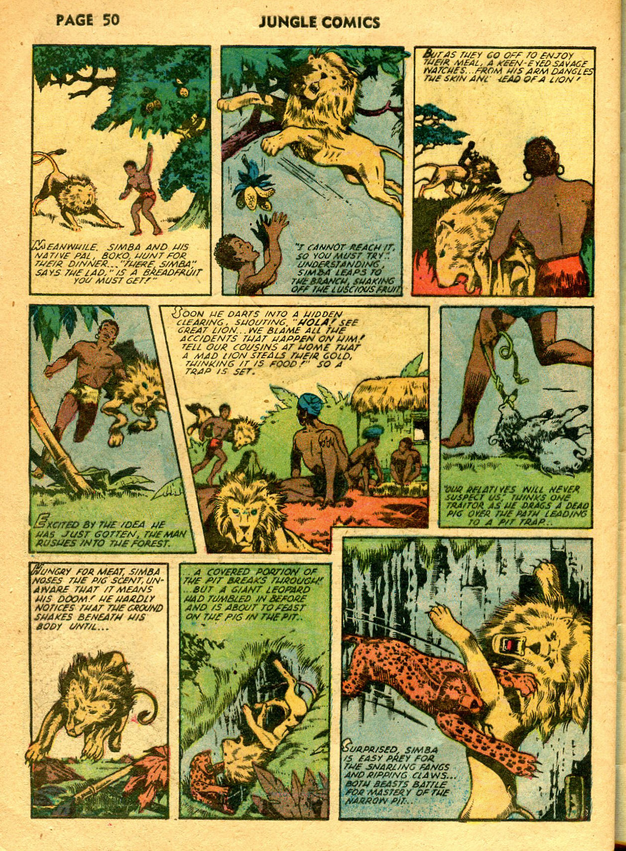 Read online Jungle Comics comic -  Issue #33 - 52