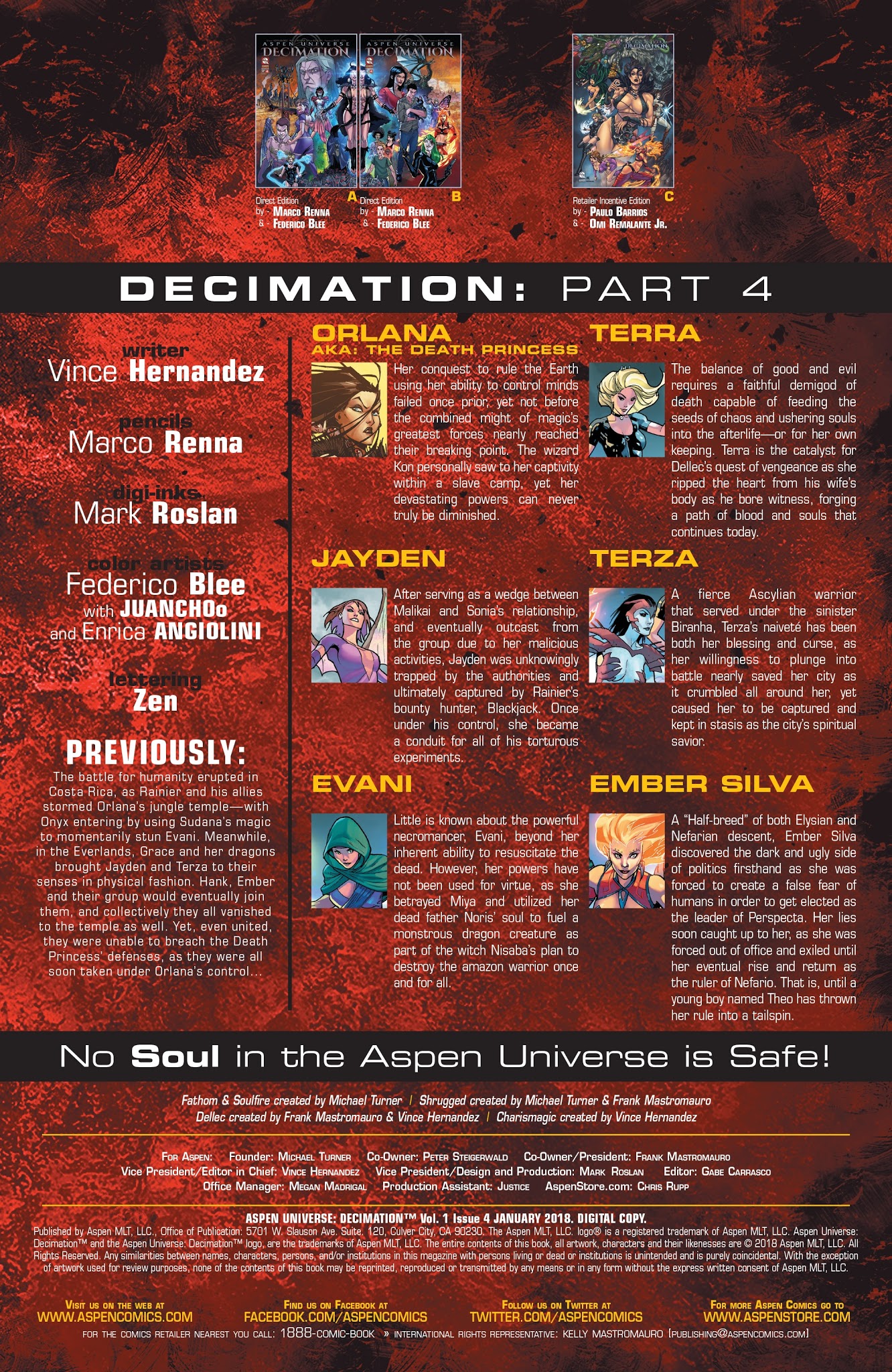 Read online Aspen Universe: Decimation comic -  Issue #4 - 3