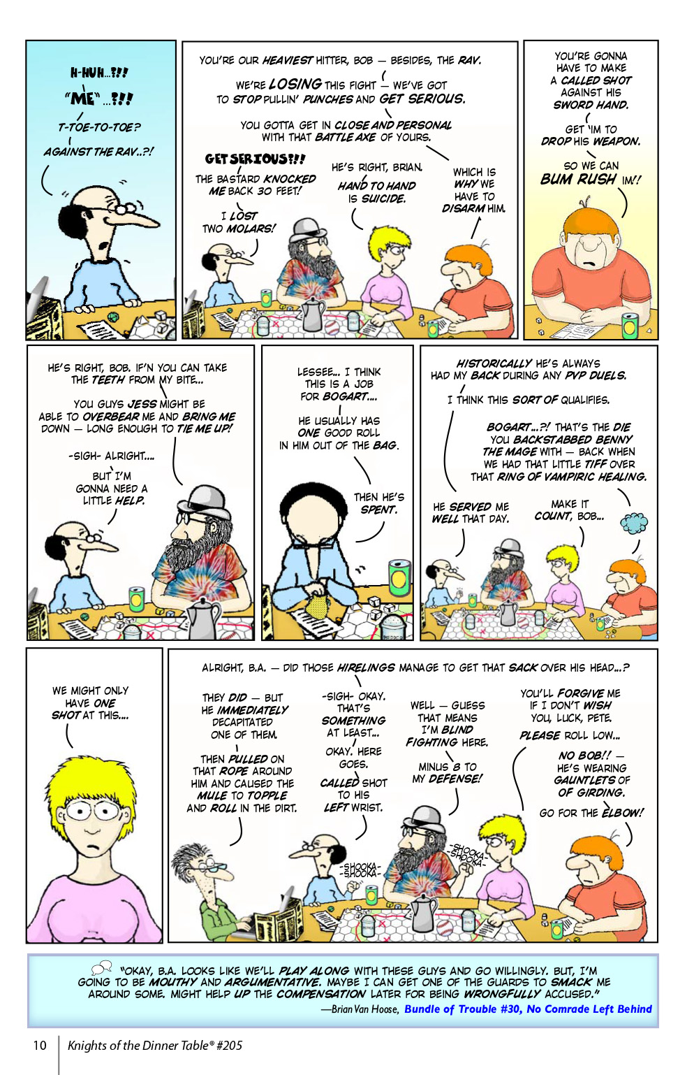 Read online Knights of the Dinner Table comic -  Issue #205 - 12