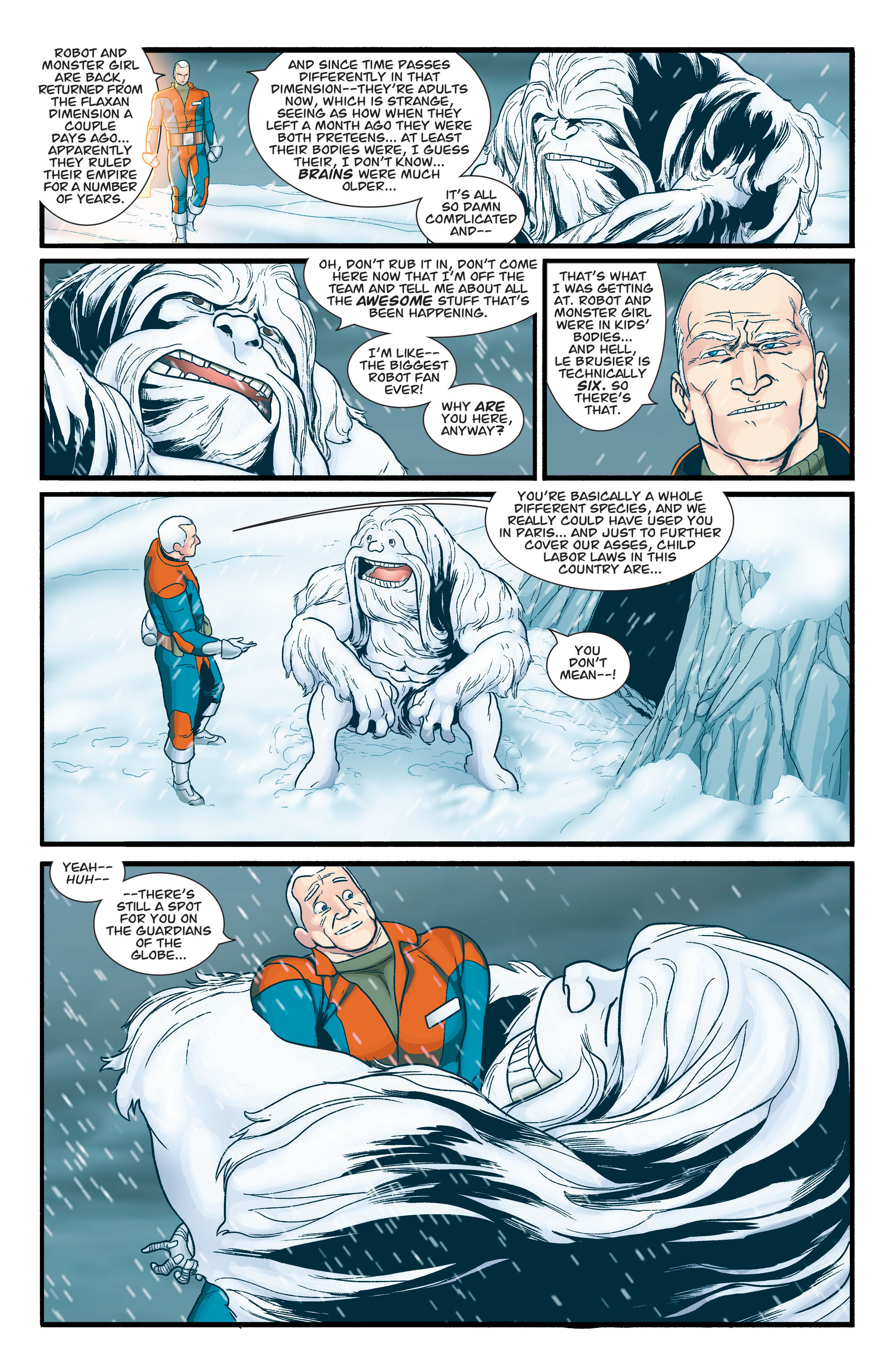 Read online Guarding the Globe (2010) comic -  Issue #6 - 17